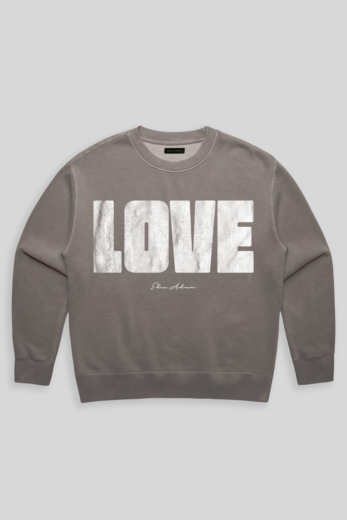 Eden Ashram LOVE 2.0 Faded Sweatshirt Faded Grey