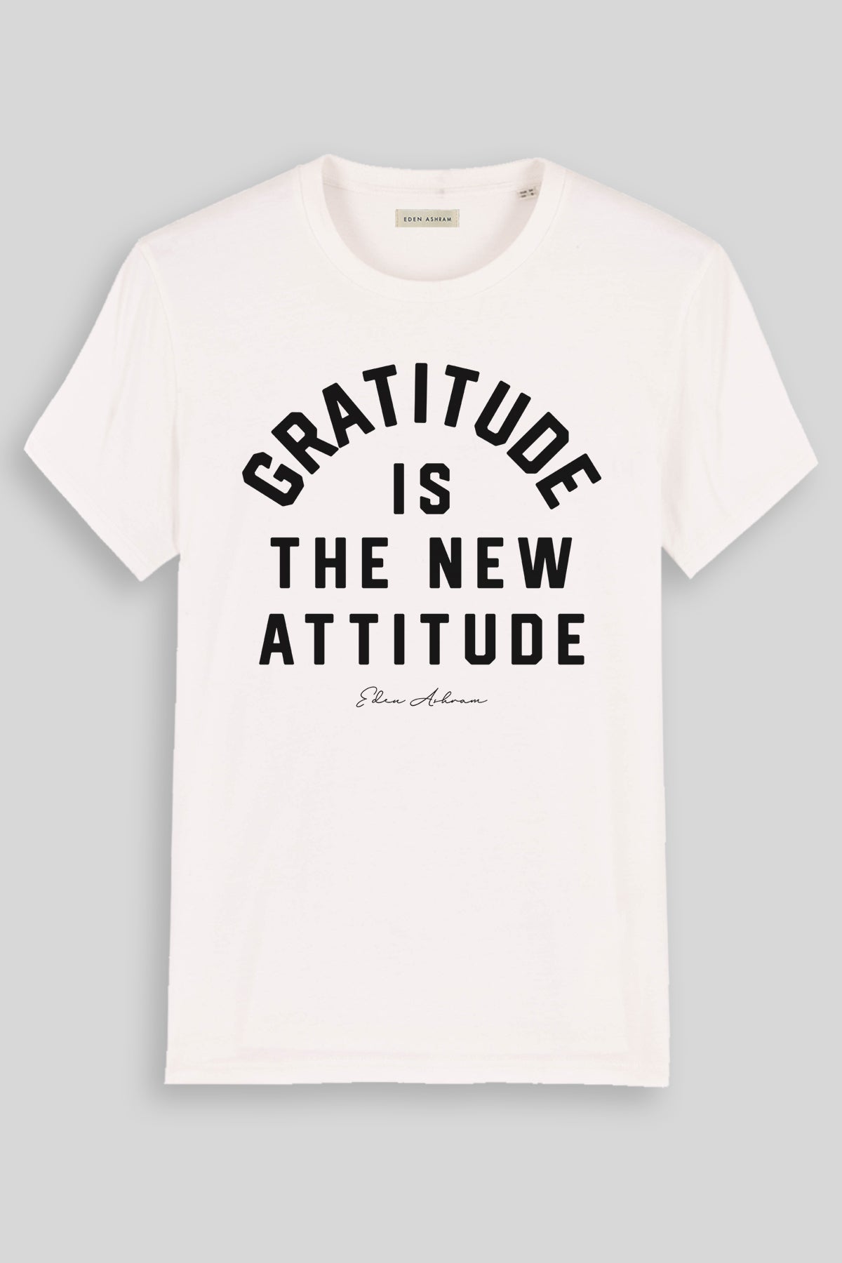 Eden Ashram Gratitude is the new attitude - Premium Essential T-Shirt Vintage White