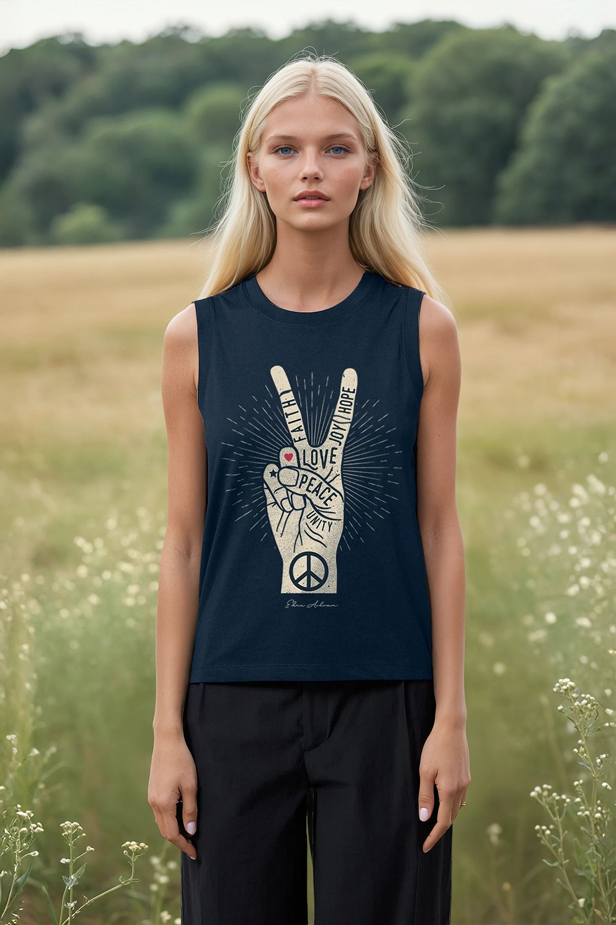 Eden Ashram Peace, Love, Unity, Faith, Joy & Hope Venice Tank