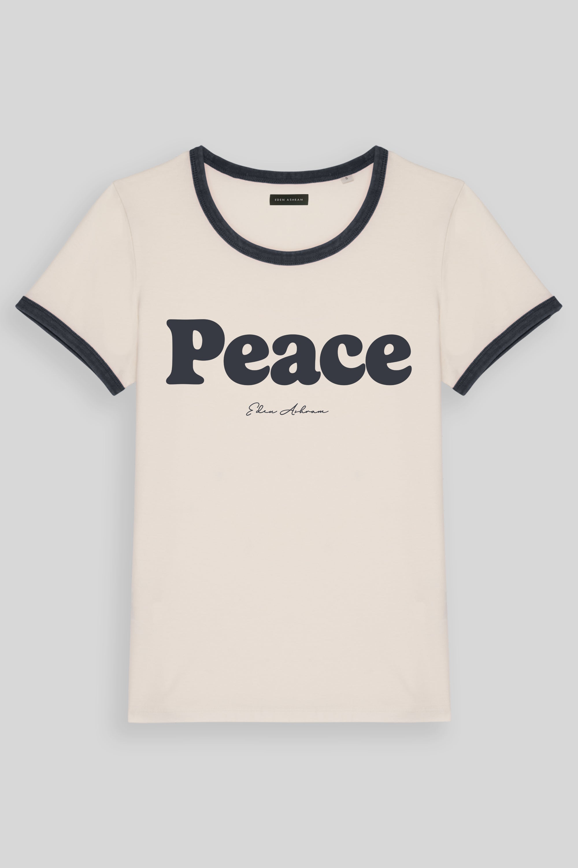 Peace Premium Organic Ringer T-Shirt