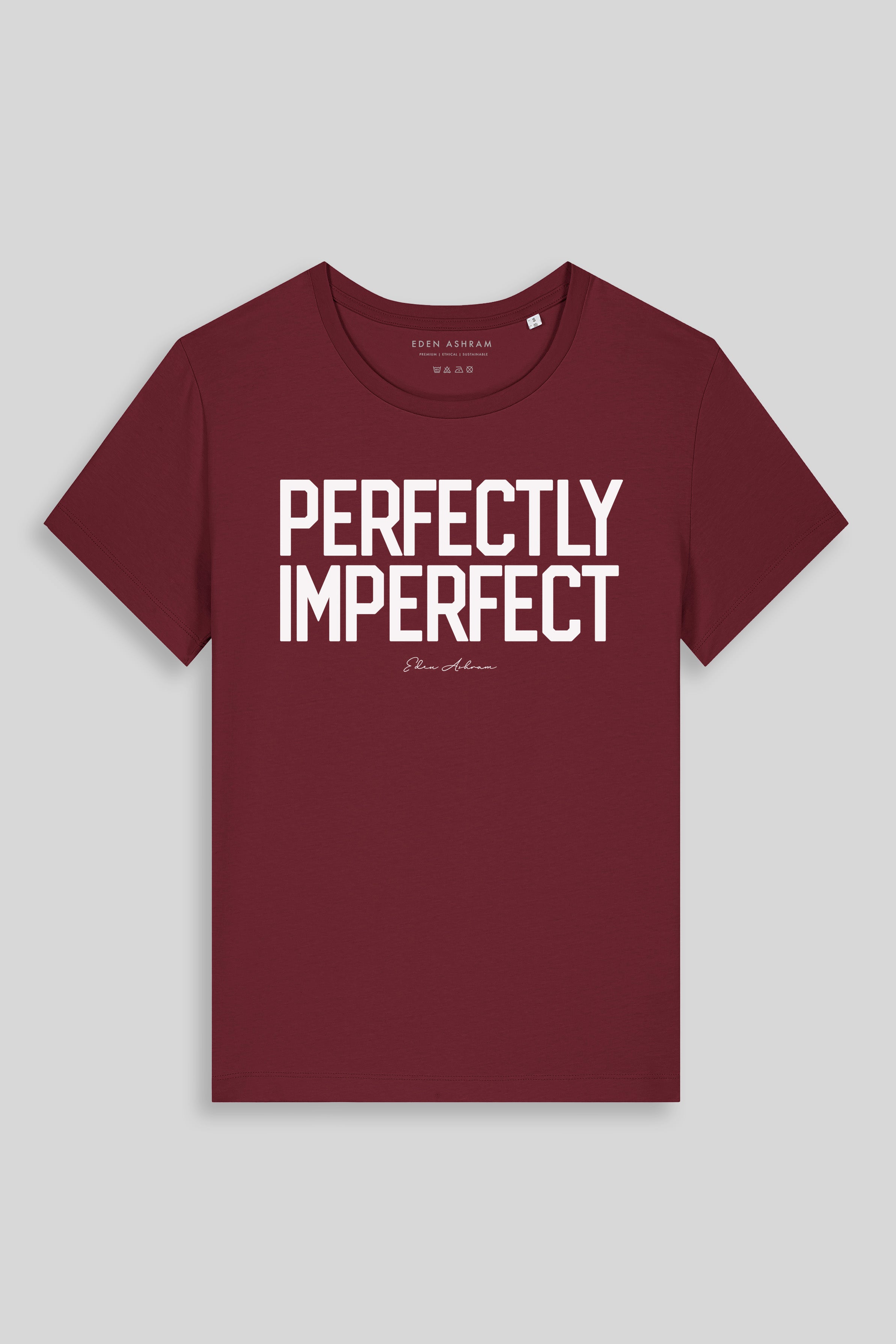 Eden Ashram Perfectly Imperfect Hampton T-Shirt Burgundy