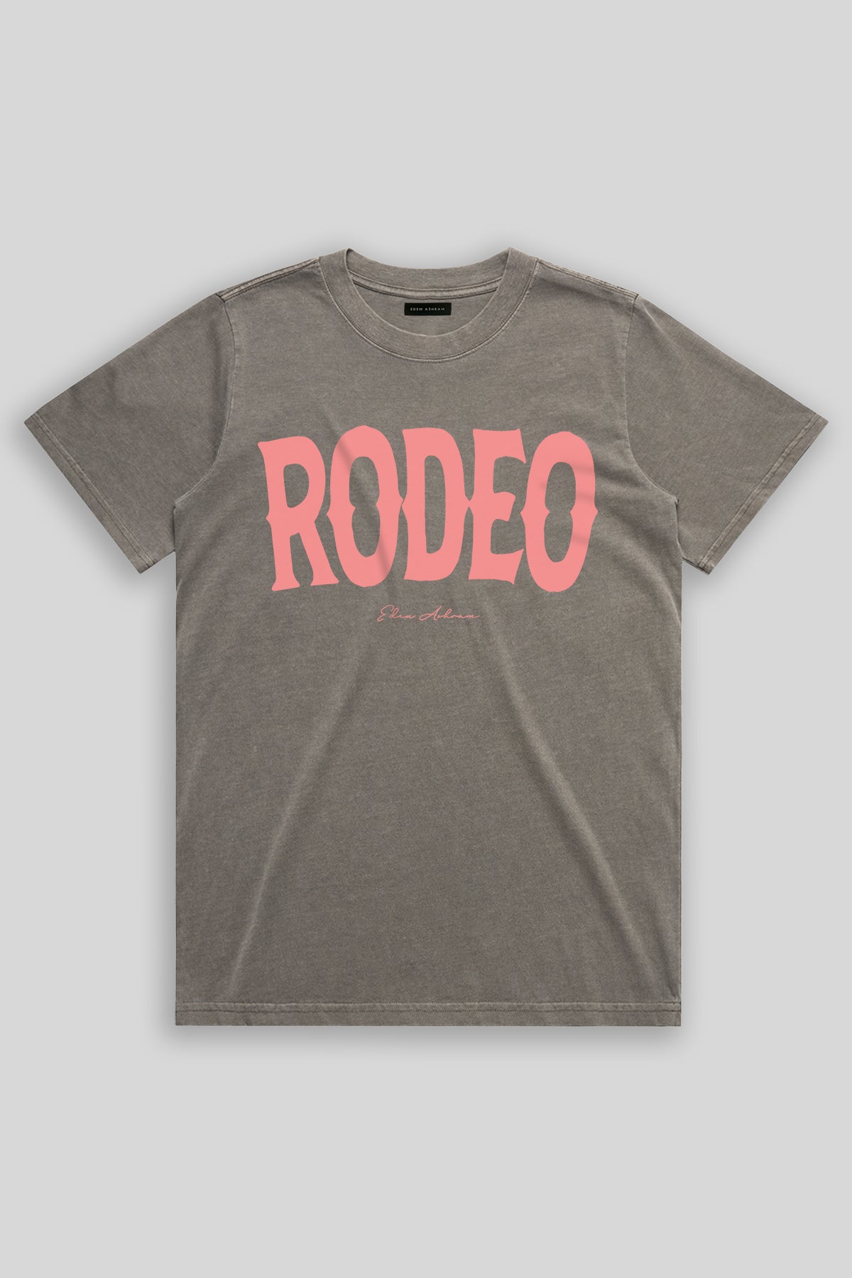 Eden Ashram Rodeo Heavy Faded Rocker T-Shirt Faded Grey