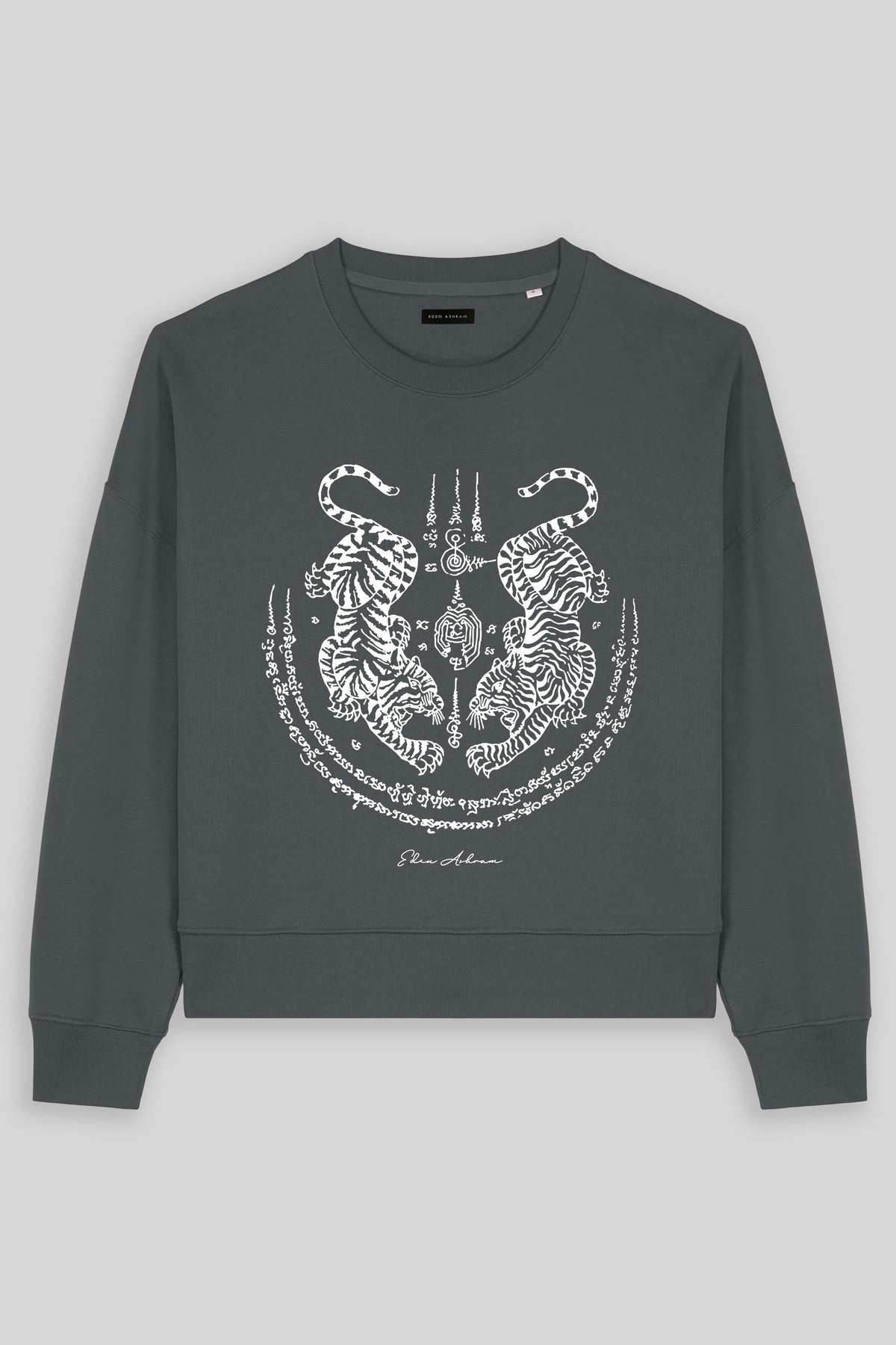 Sak Yant Suea Koo (Twin Tigers) Women's Premium Organic Sweatshirt