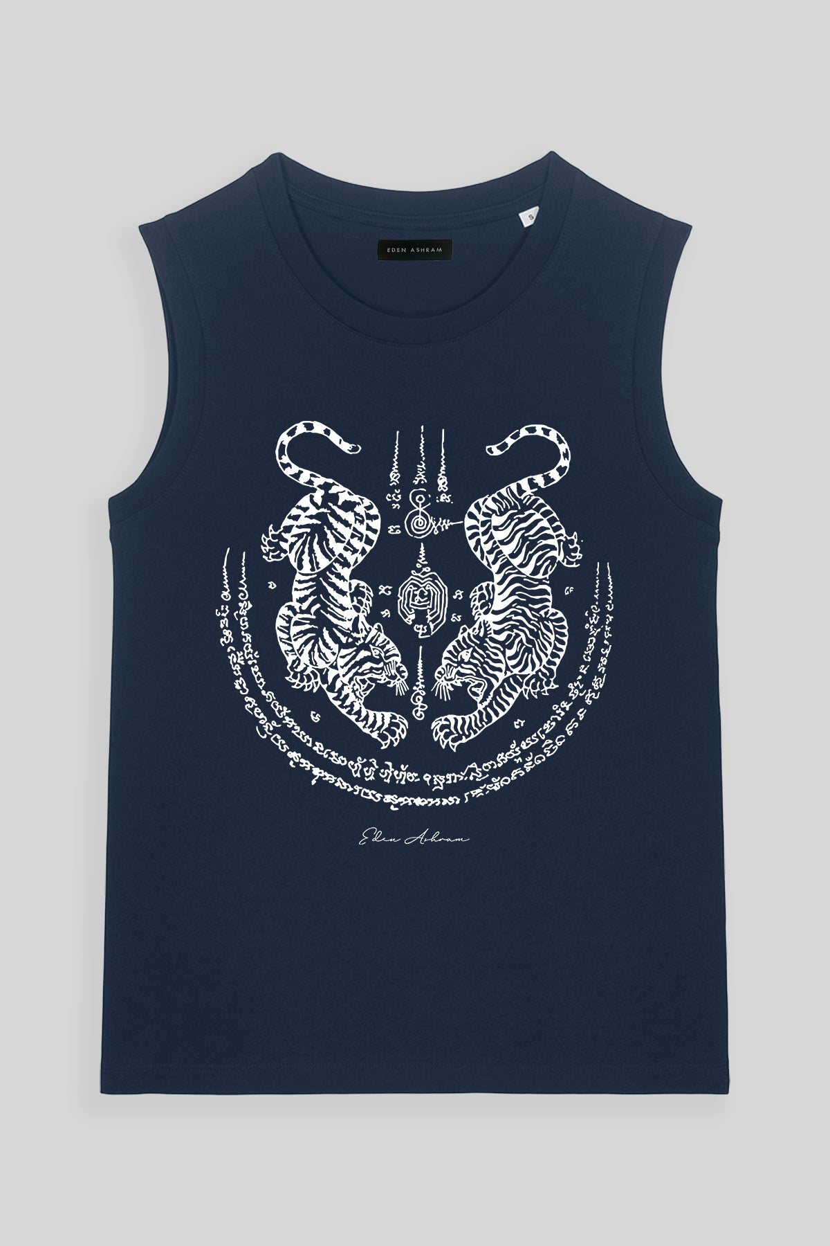 Eden Ashram Sak Yant Suea Koo (Twin Tigers) Venice Tank French Navy