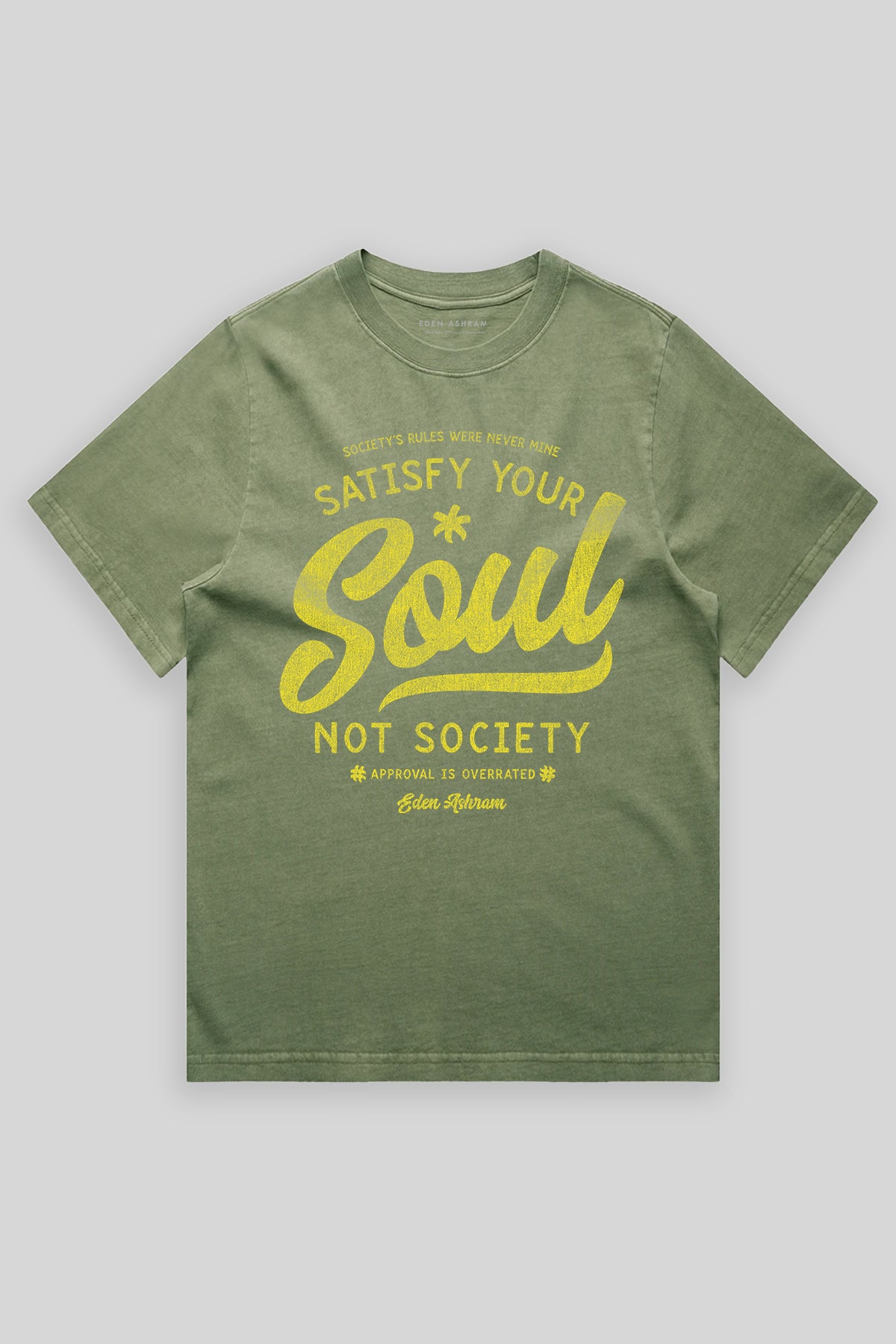 Satisfy Your Soul - Not Society Heavy Faded Rocker T-Shirt