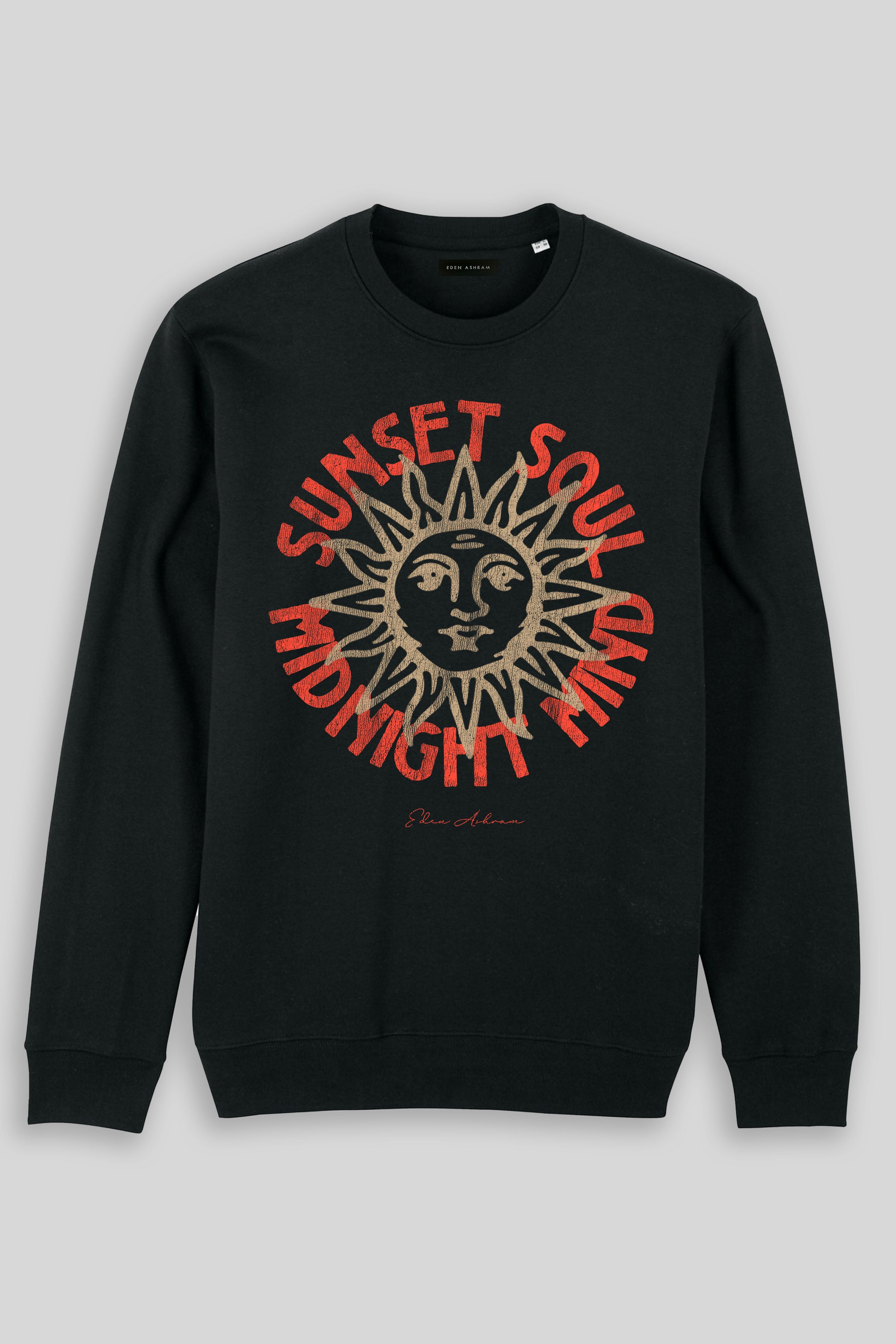 Eden Ashram Sunset Soul - Midnight Mind Iconic Sweatshirt Black
