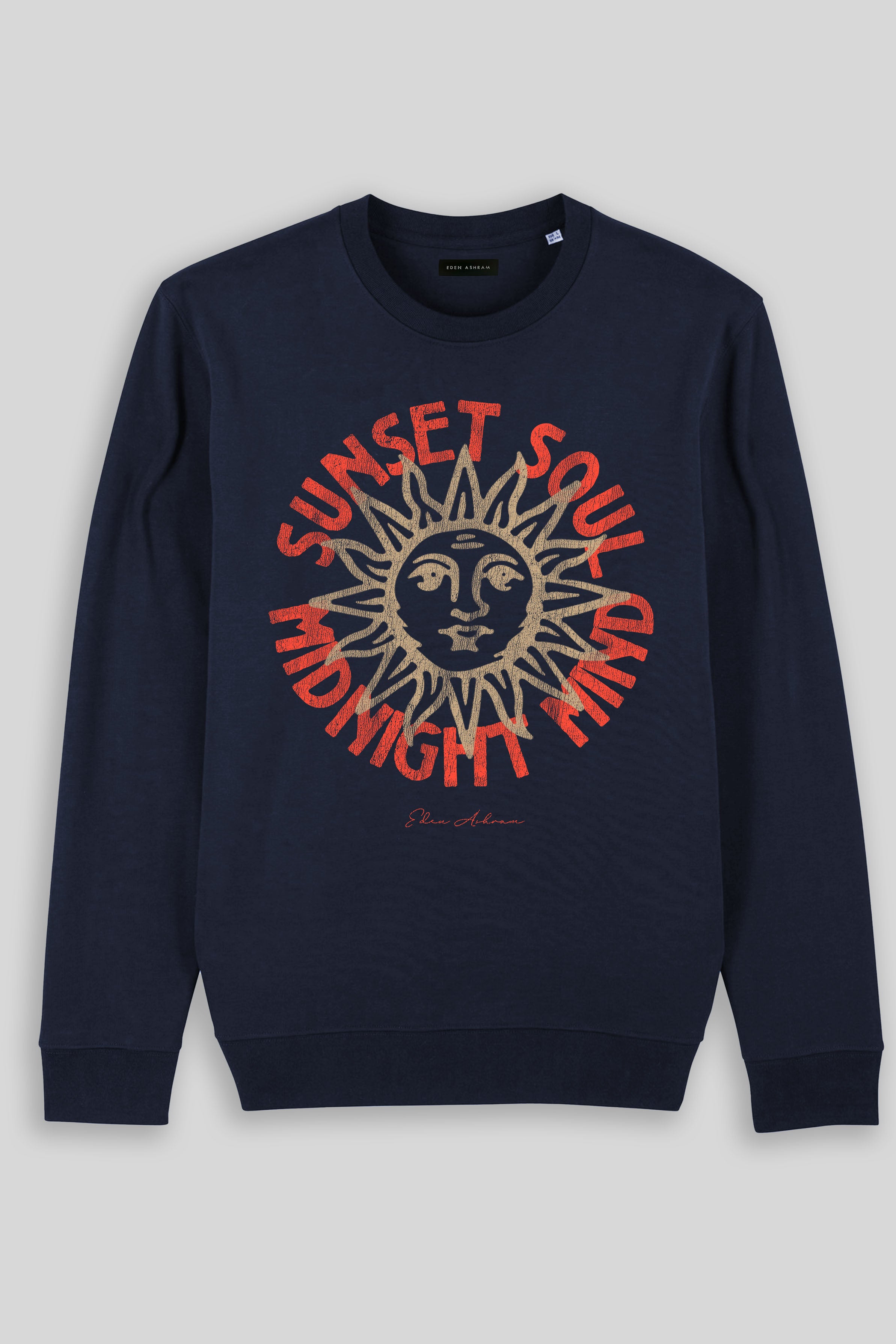 Eden Ashram Sunset Soul - Midnight Mind Iconic Sweatshirt French Navy