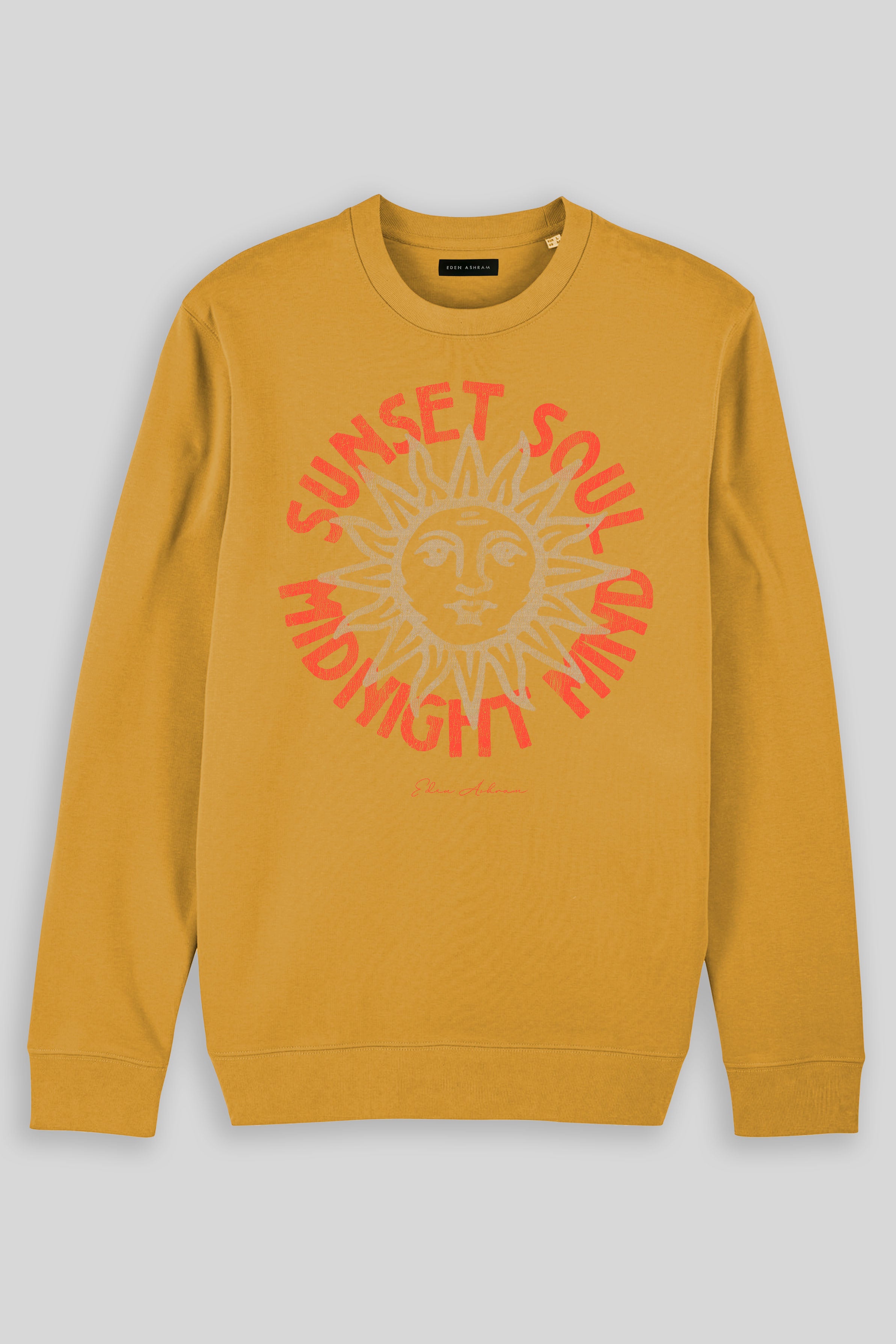 Eden Ashram Sunset Soul - Midnight Mind Iconic Sweatshirt Ochre