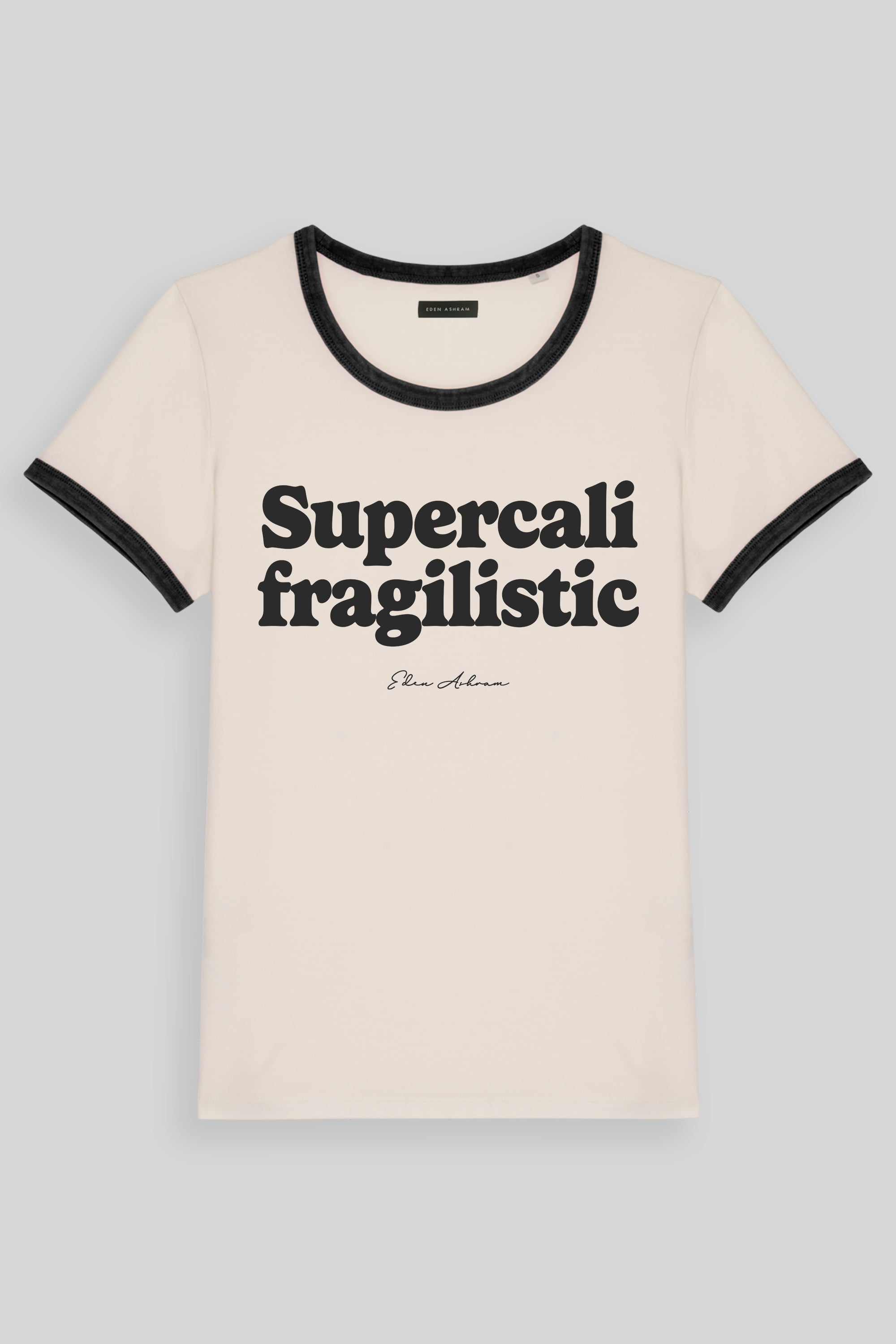 Supercalifragilistic Premium Organic Ringer T-Shirt