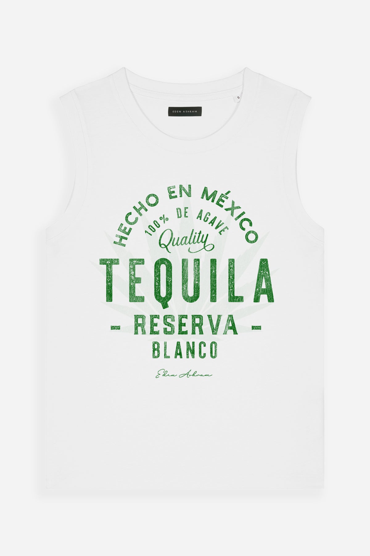 Eden Ashram Tequila Venice Tank White