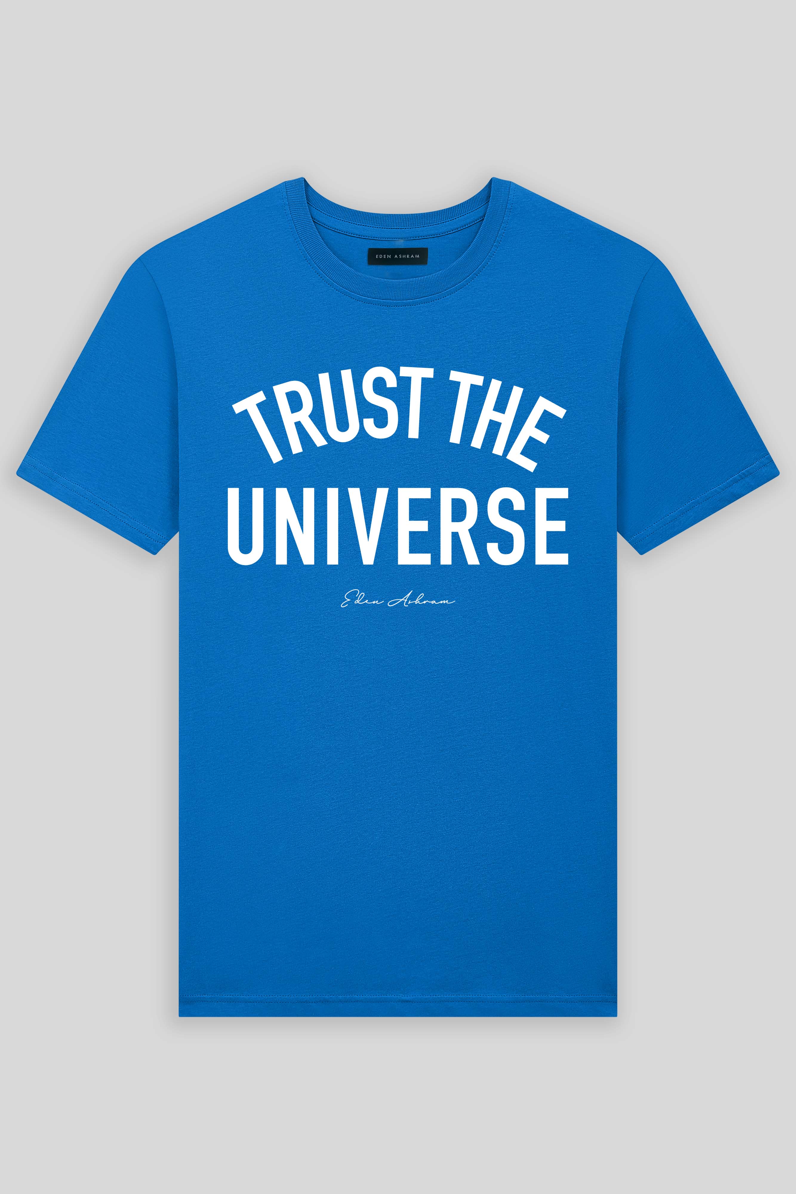 Eden Ashram Trust The Universe Premium Classic T-Shirt Bright Blue