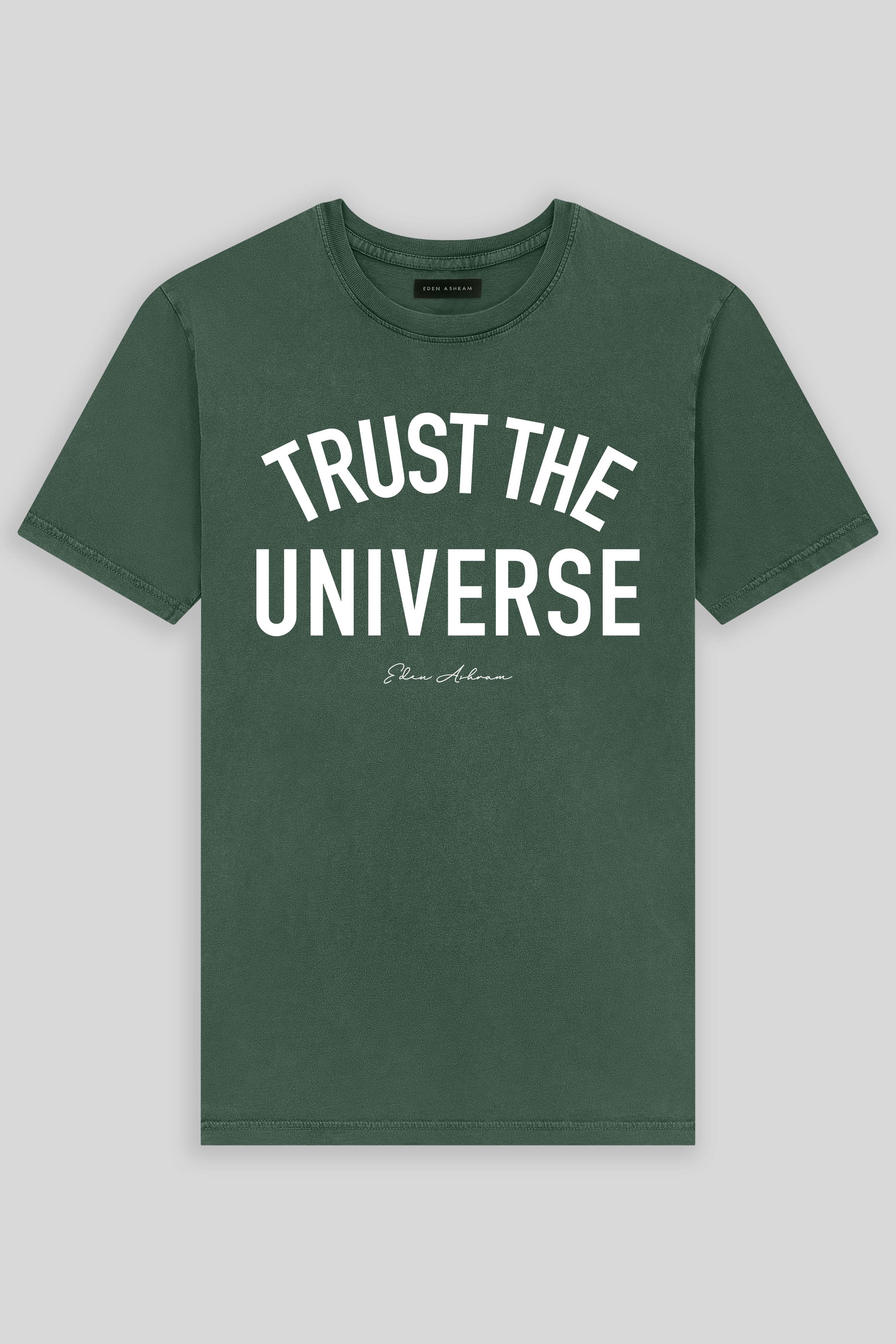 Eden Ashram Trust The Universe Premium Classic T-Shirt Stonewash Green