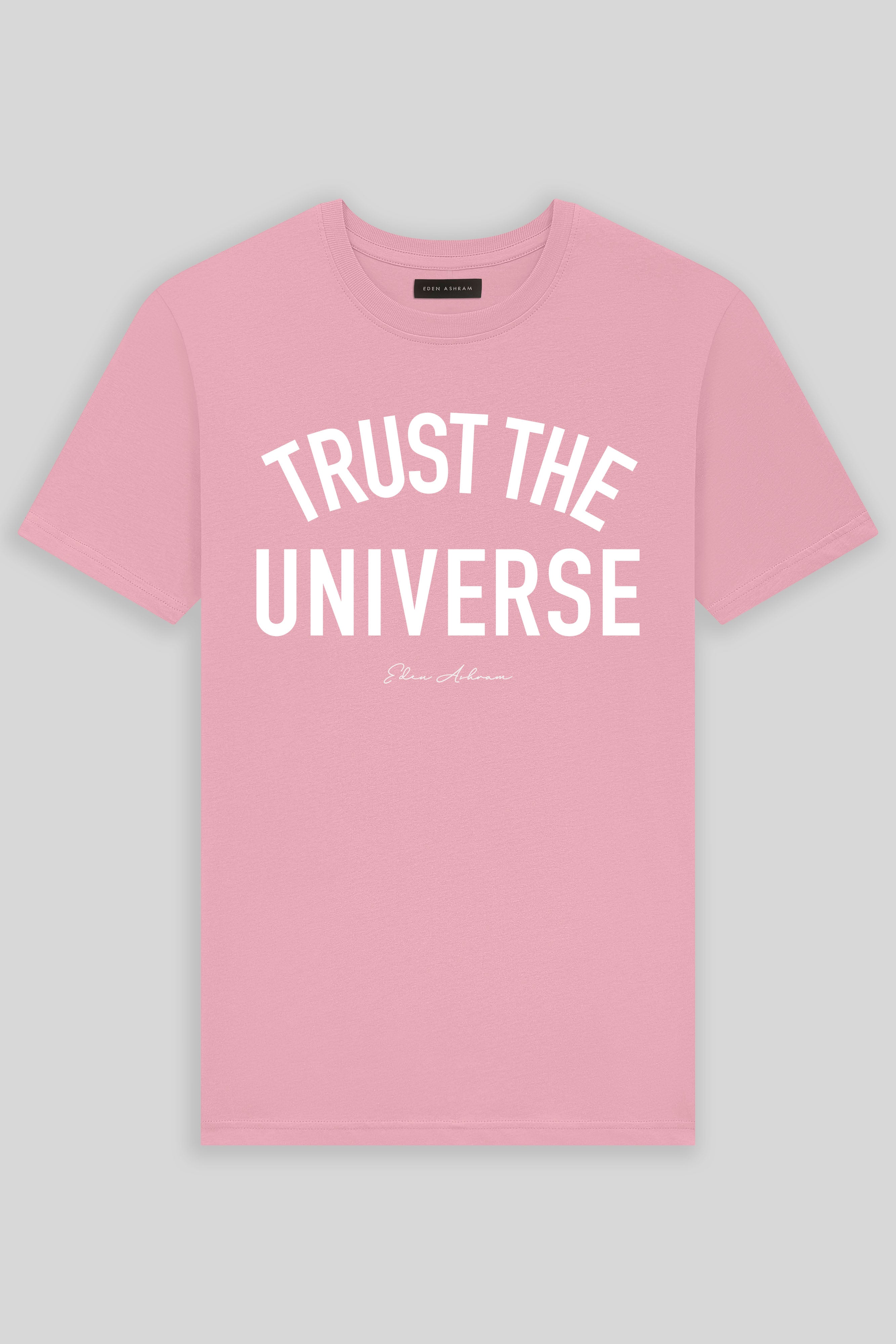 Eden Ashram Trust The Universe Premium Classic T-Shirt Stonewash Pink