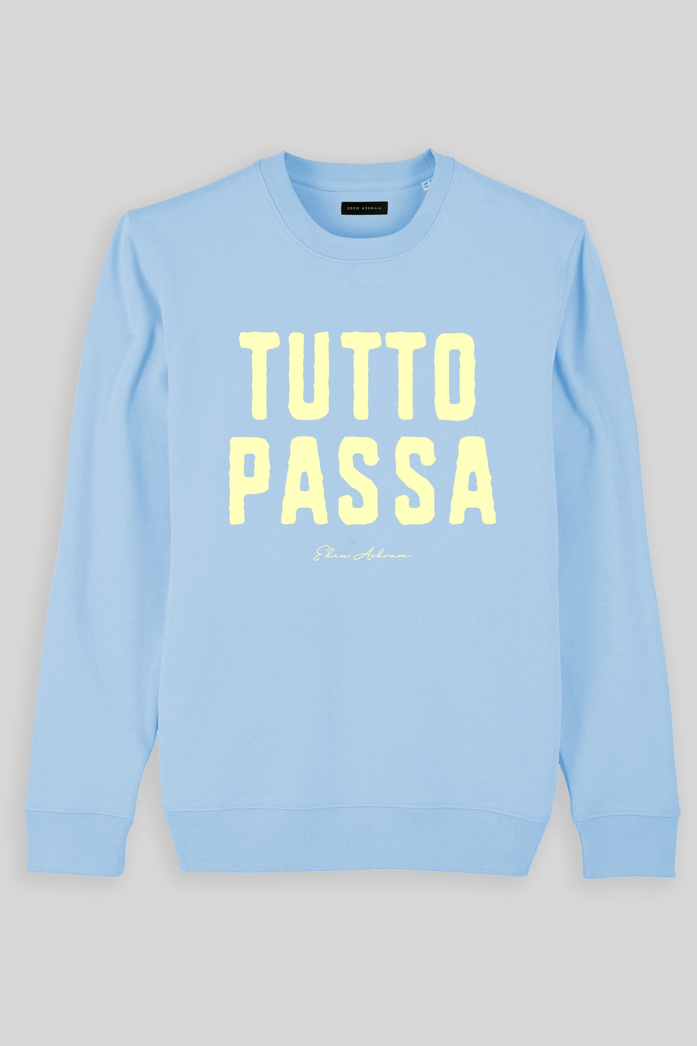 Eden Ashram Tutto Passa Iconic Sweatshirt Blue Sol