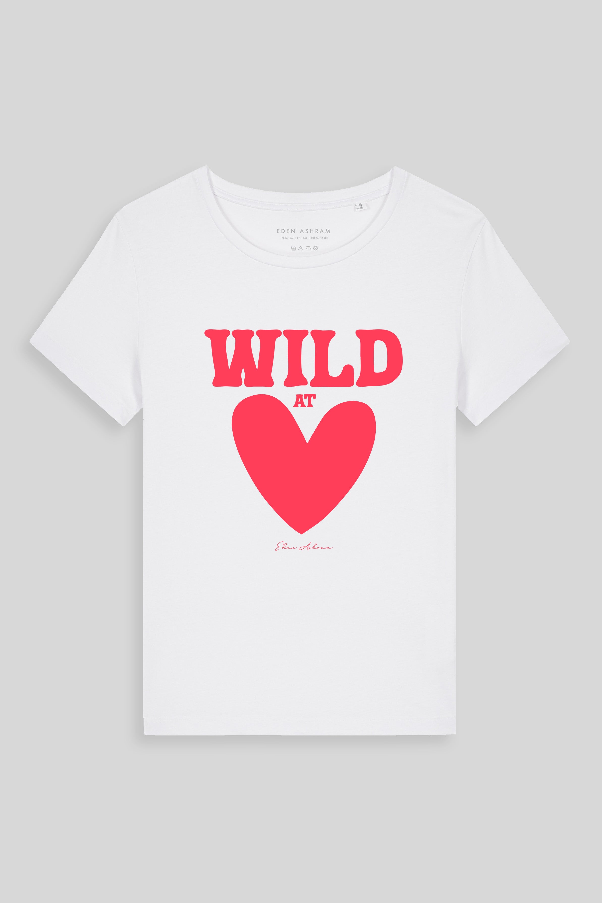 Eden Ashram Wild At Heart Hampton T-Shirt White