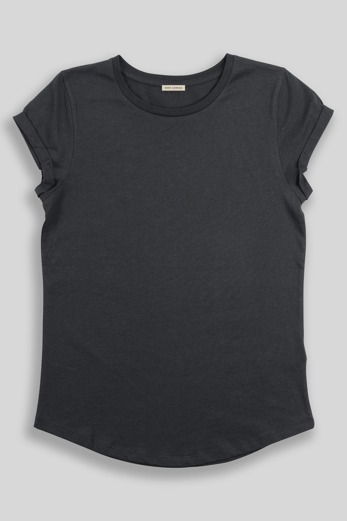 Eden Ashram Mindfulness & More Organic Rolled Sleeve T-Shirt