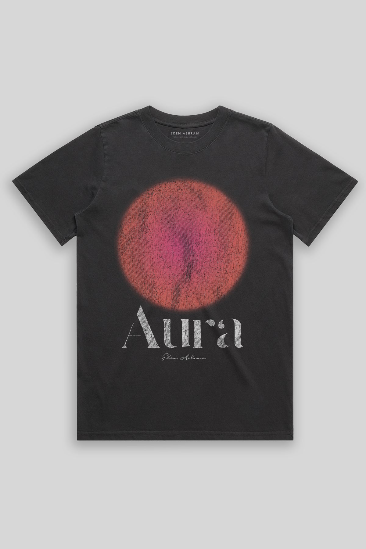 Eden Ashram Aura Heavy Faded Rocker T-Shirt Faded Black