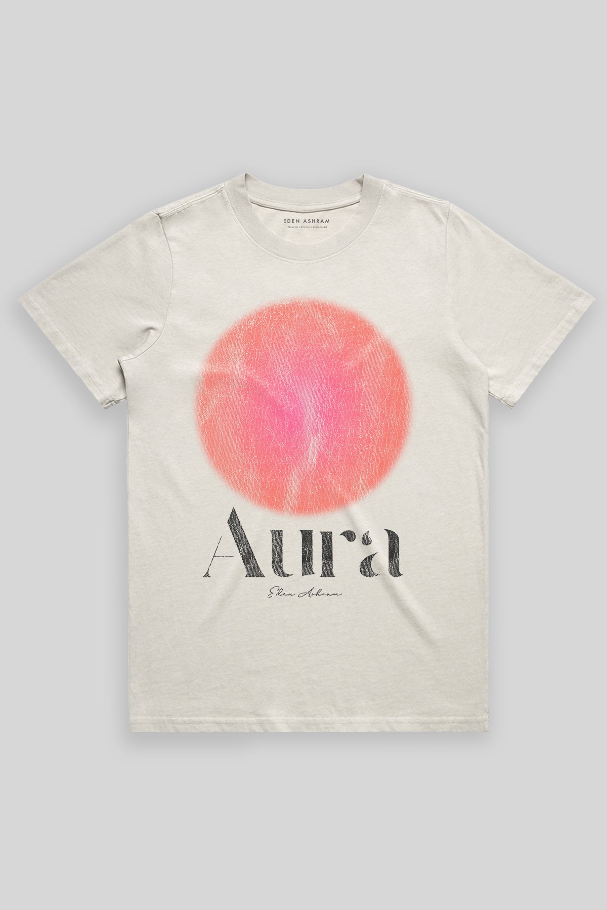 Eden Ashram Aura Heavy Faded Rocker T-Shirt Faded Bone