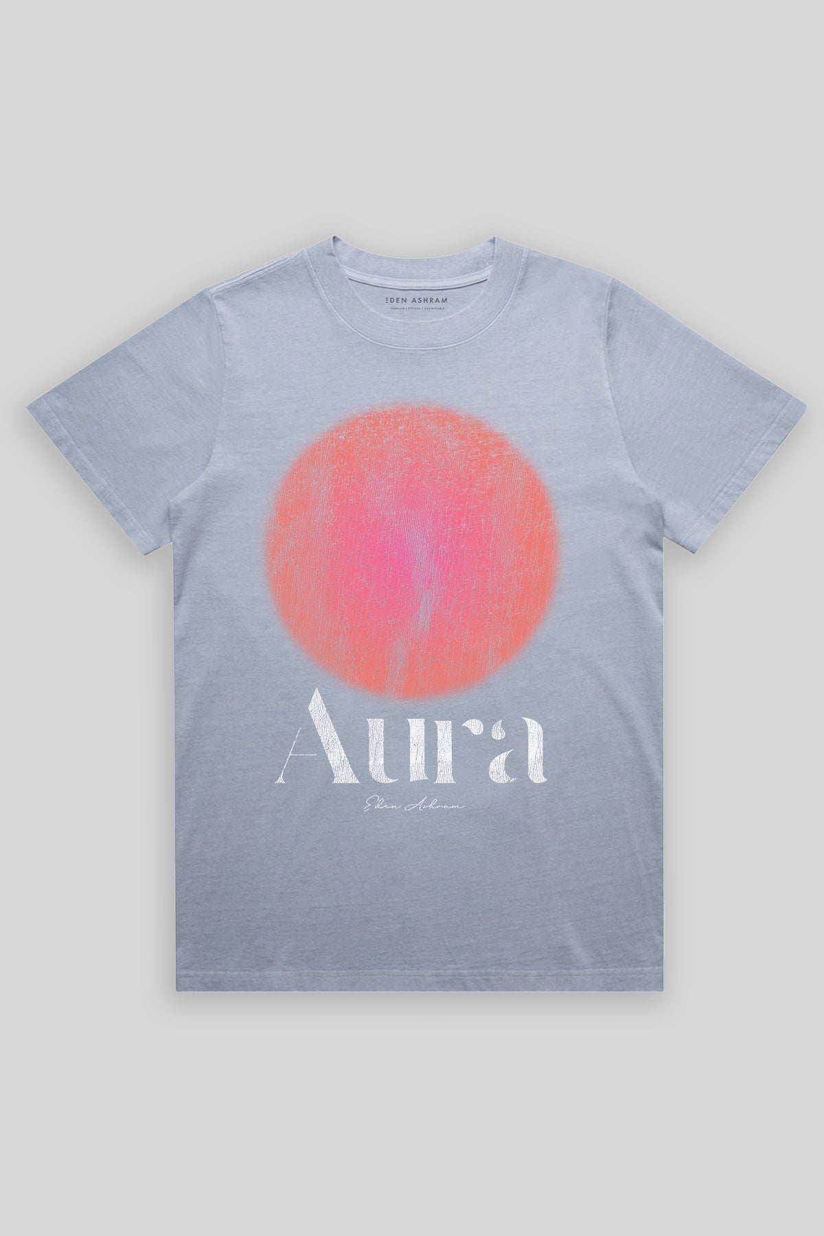 Eden Ashram Aura Heavy Faded Rocker T-Shirt Faded Powder