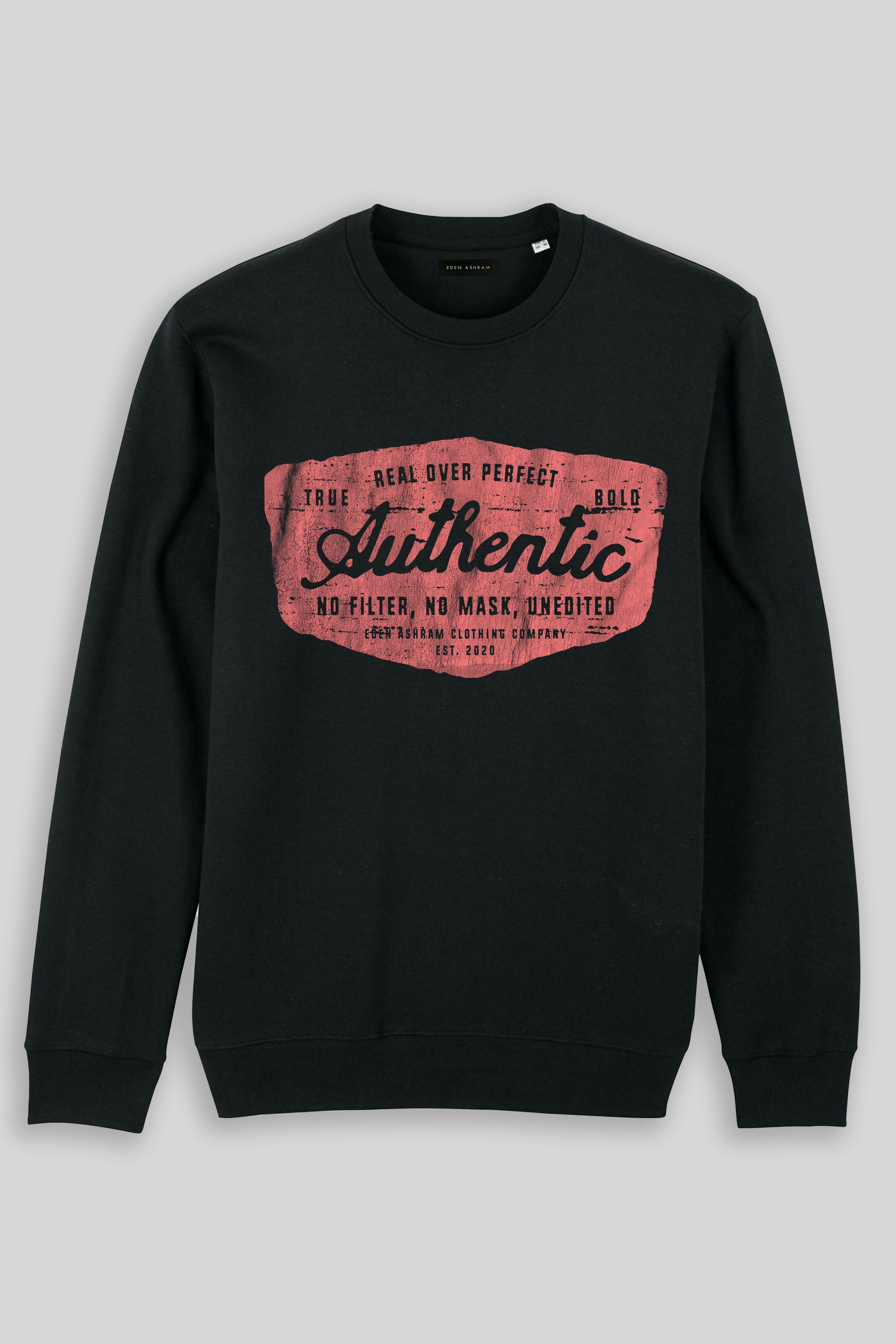 Eden Ashram Authentic Iconic Sweatshirt Black