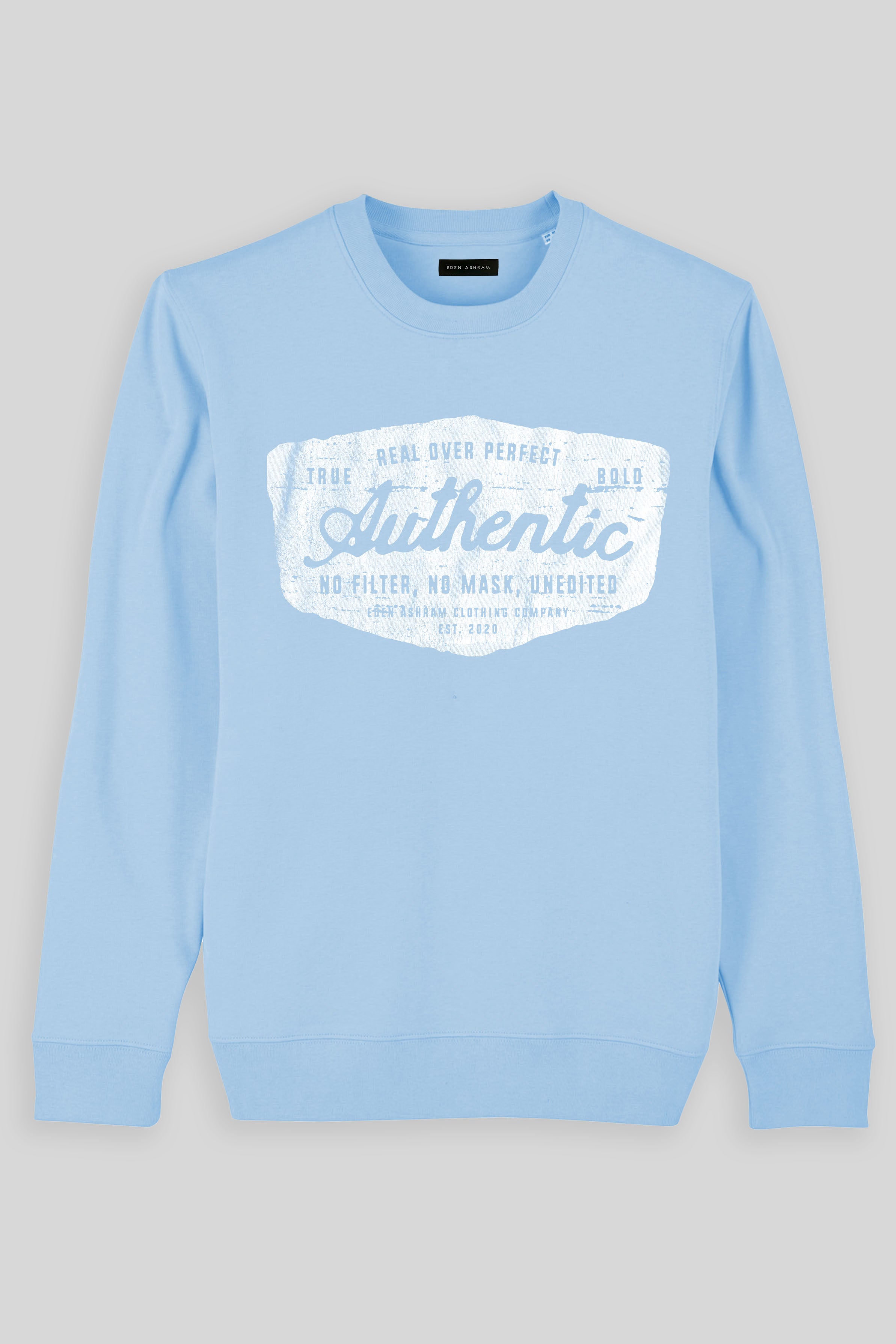 Eden Ashram Authentic Iconic Sweatshirt Blue Sol