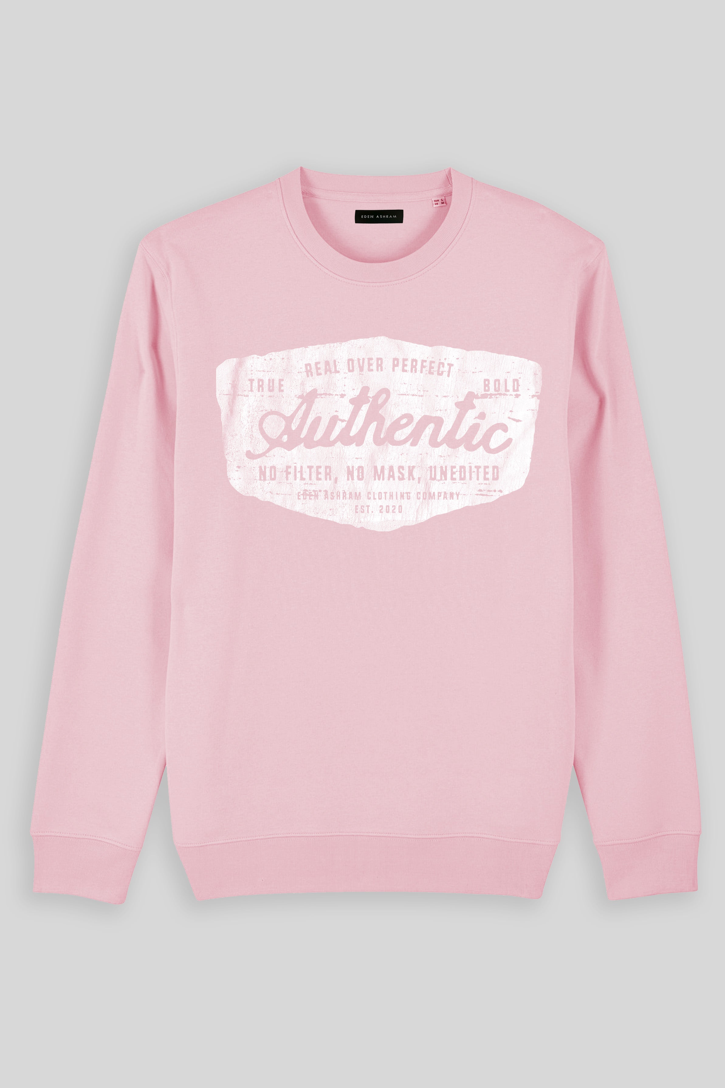 Eden Ashram Authentic Iconic Sweatshirt Cotton Pink