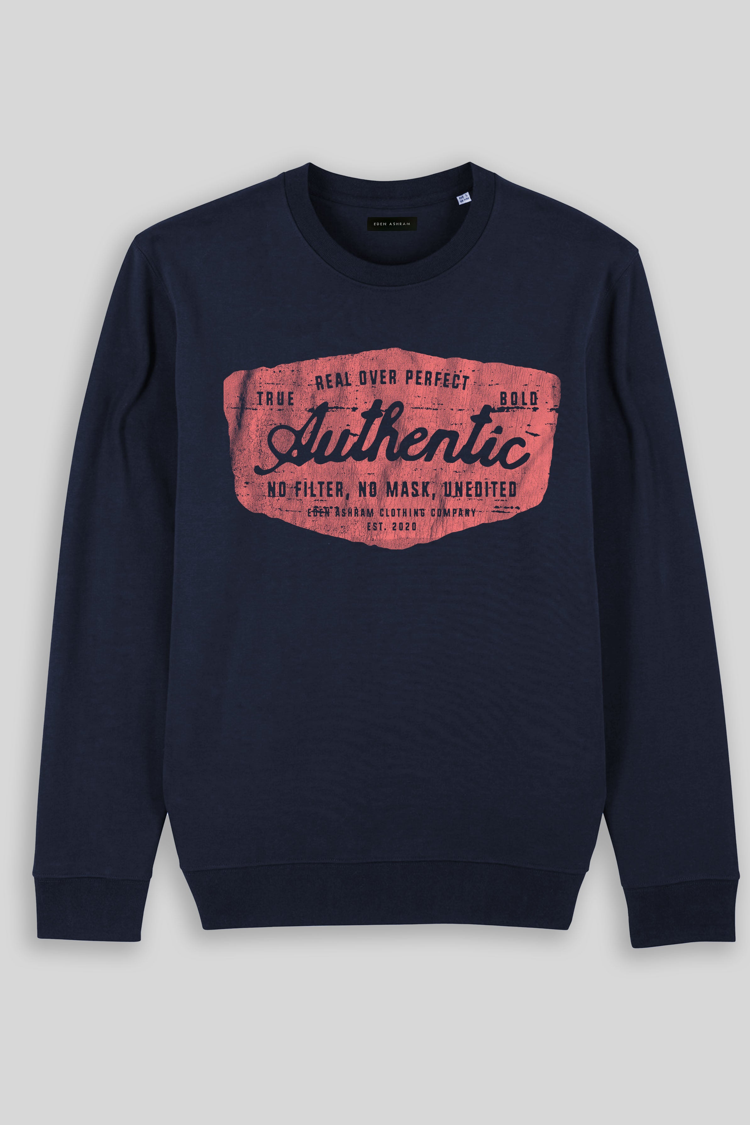 Eden Ashram Authentic Iconic Sweatshirt French Navy