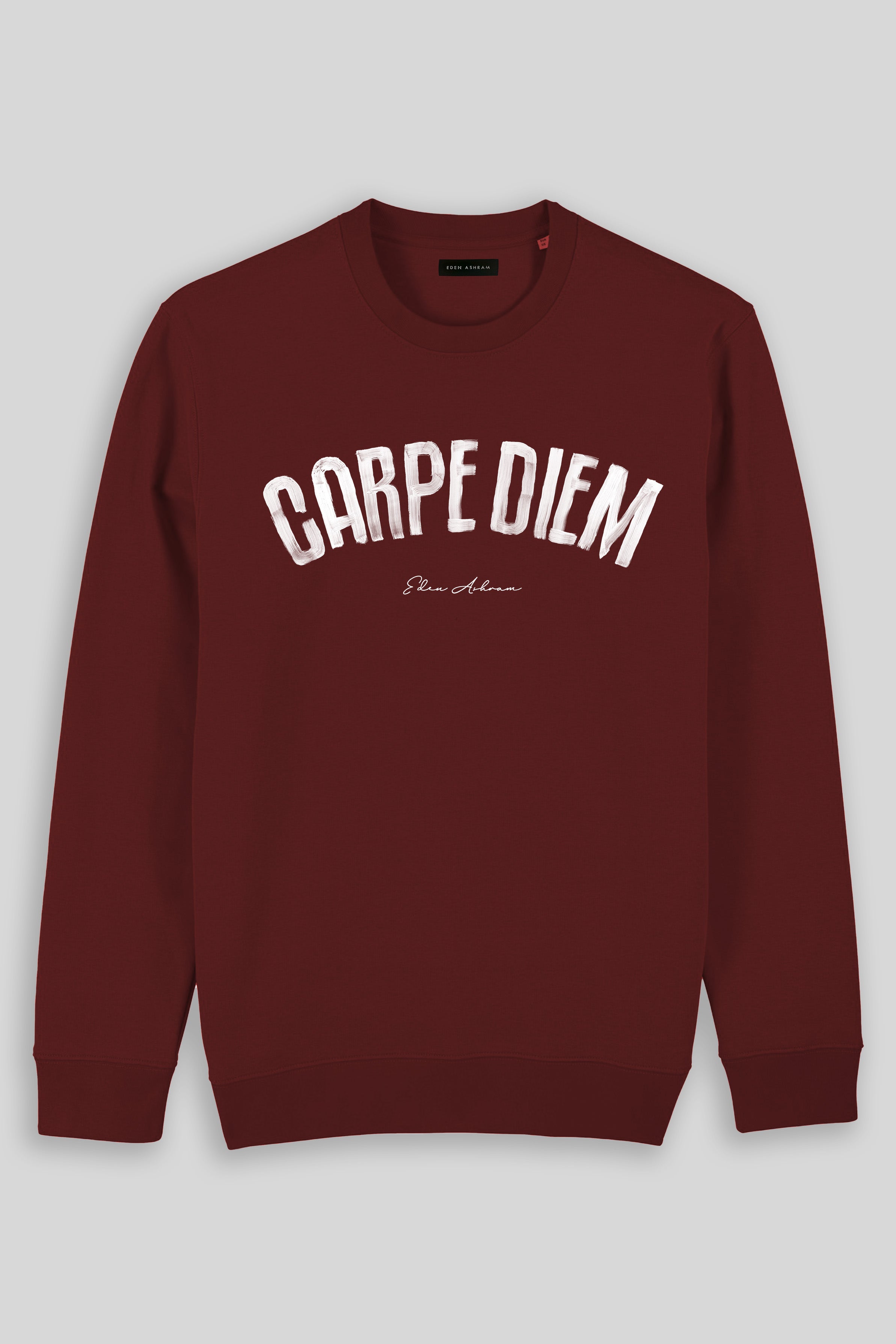 Eden Ashram Carpe Diem Iconic Sweatshirt Burgundy