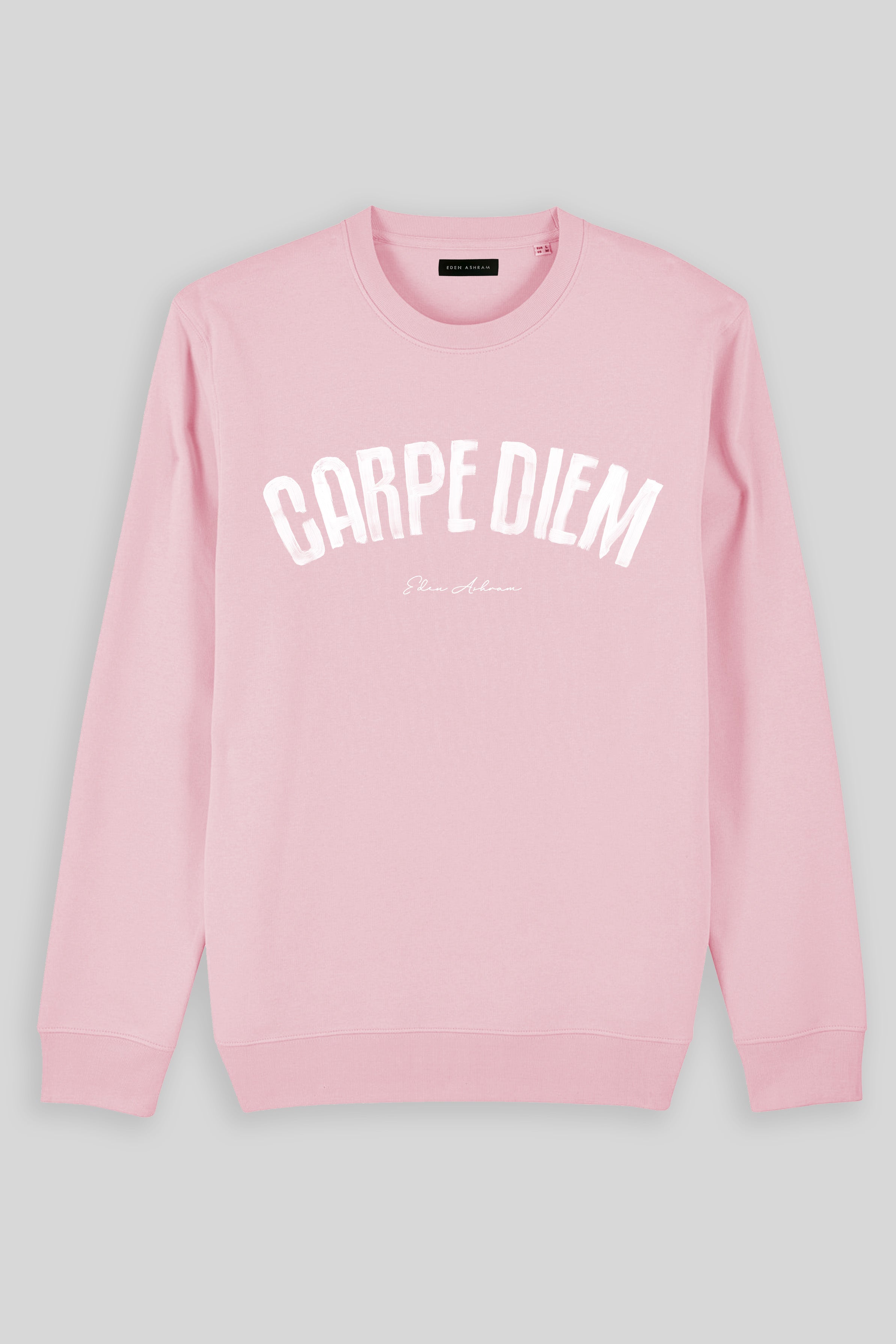 Eden Ashram Carpe Diem Iconic Sweatshirt Cotton Pink
