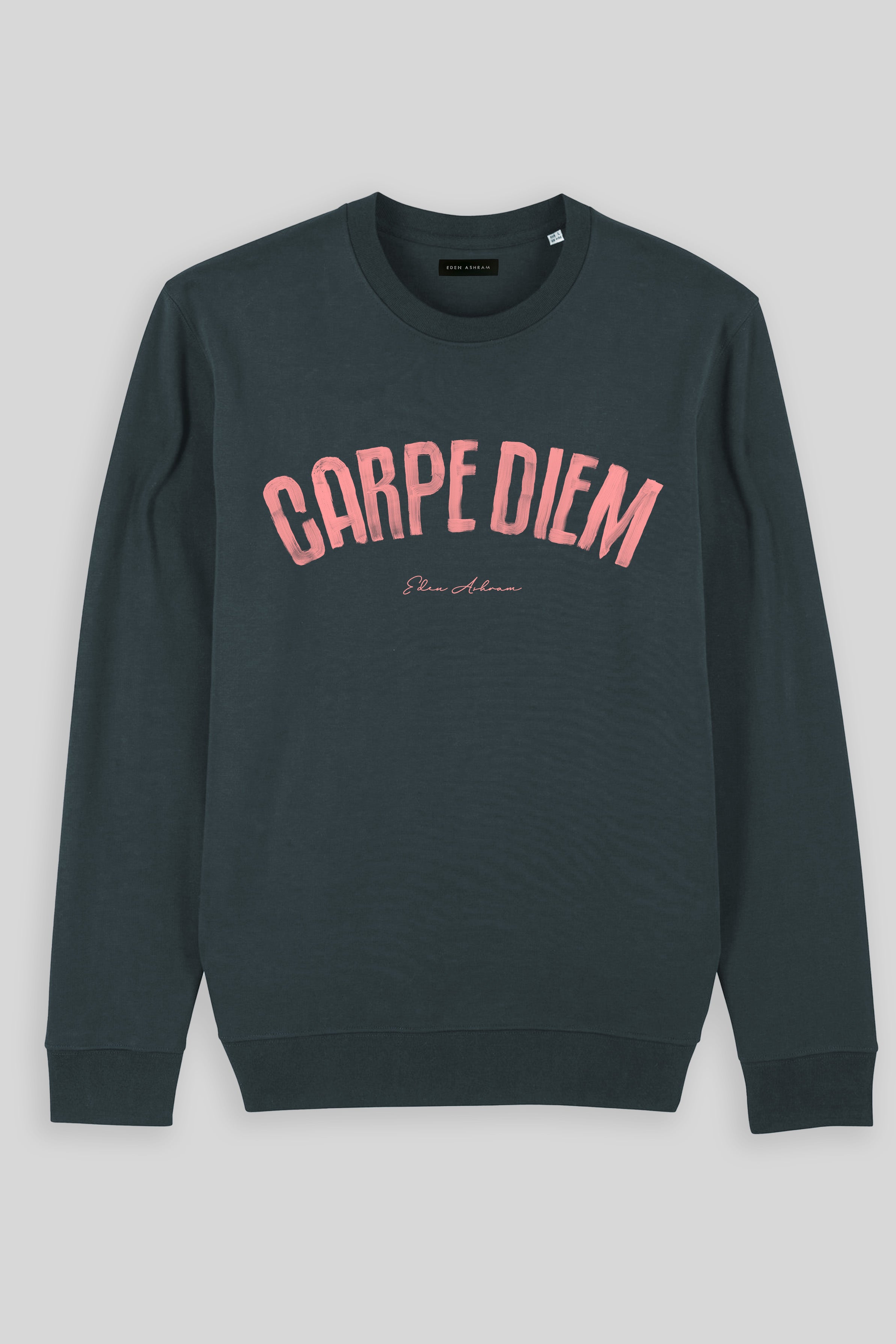 Eden Ashram Carpe Diem Iconic Sweatshirt India Ink Grey