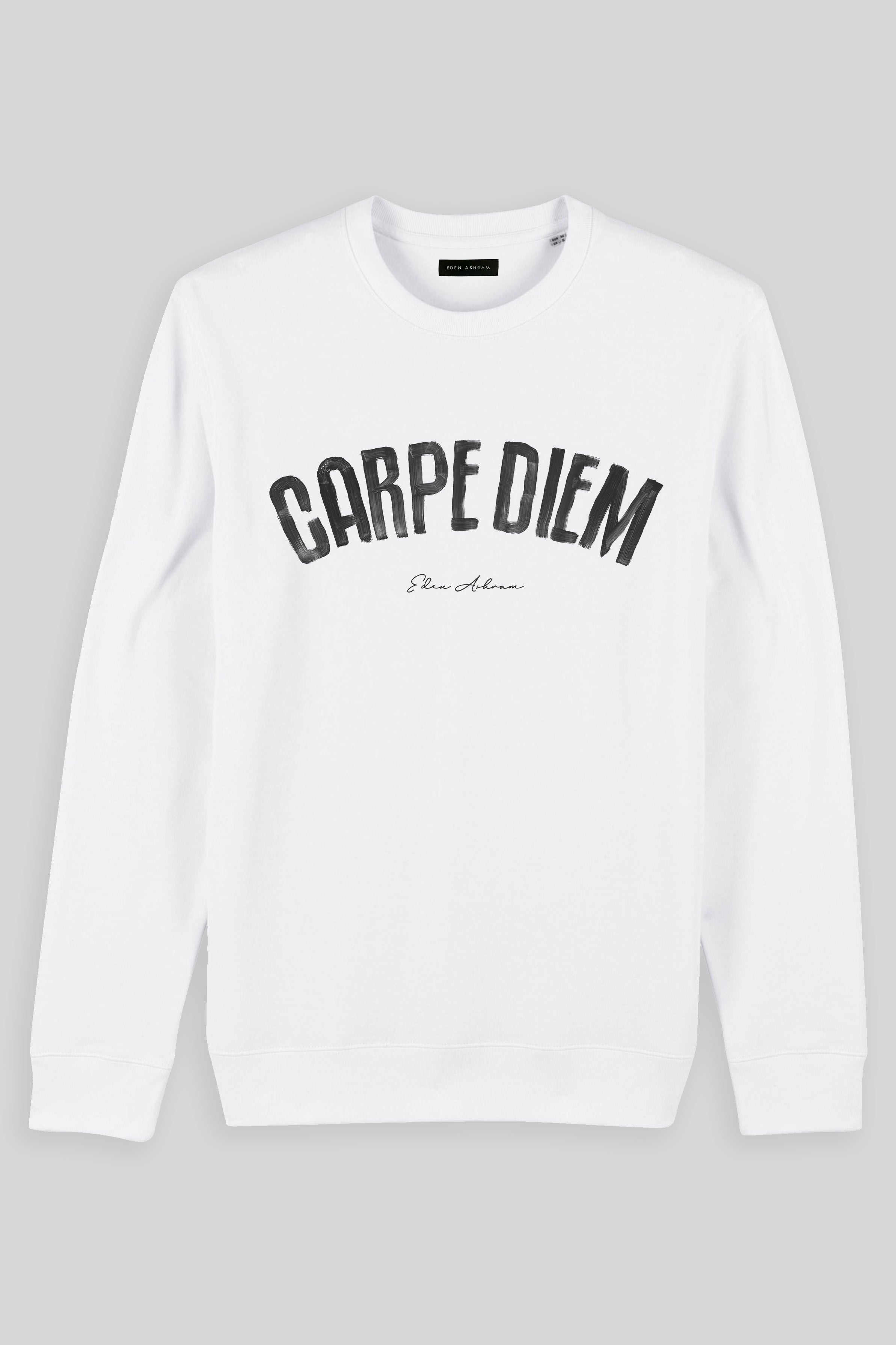Eden Ashram Carpe Diem Iconic Sweatshirt White