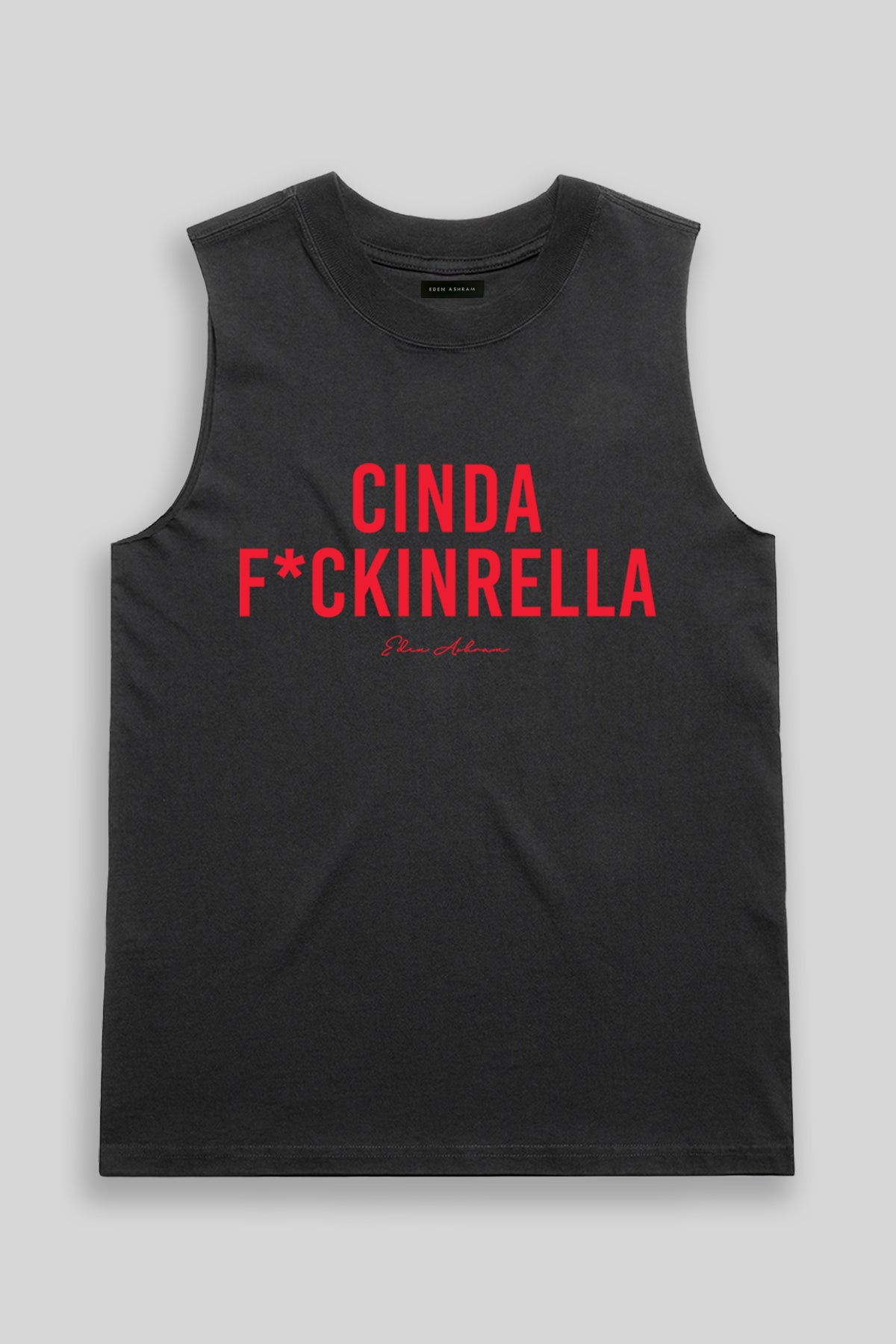 Cindaf*ckinrella Heavy Faded Rocker Tank