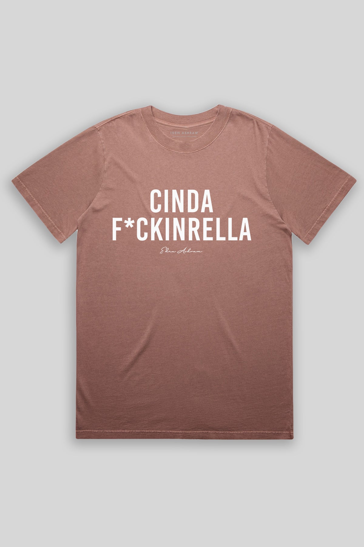 Eden Ashram Cindaf*ckinrella Heavy Faded Rocker T-Shirt Faded Pink