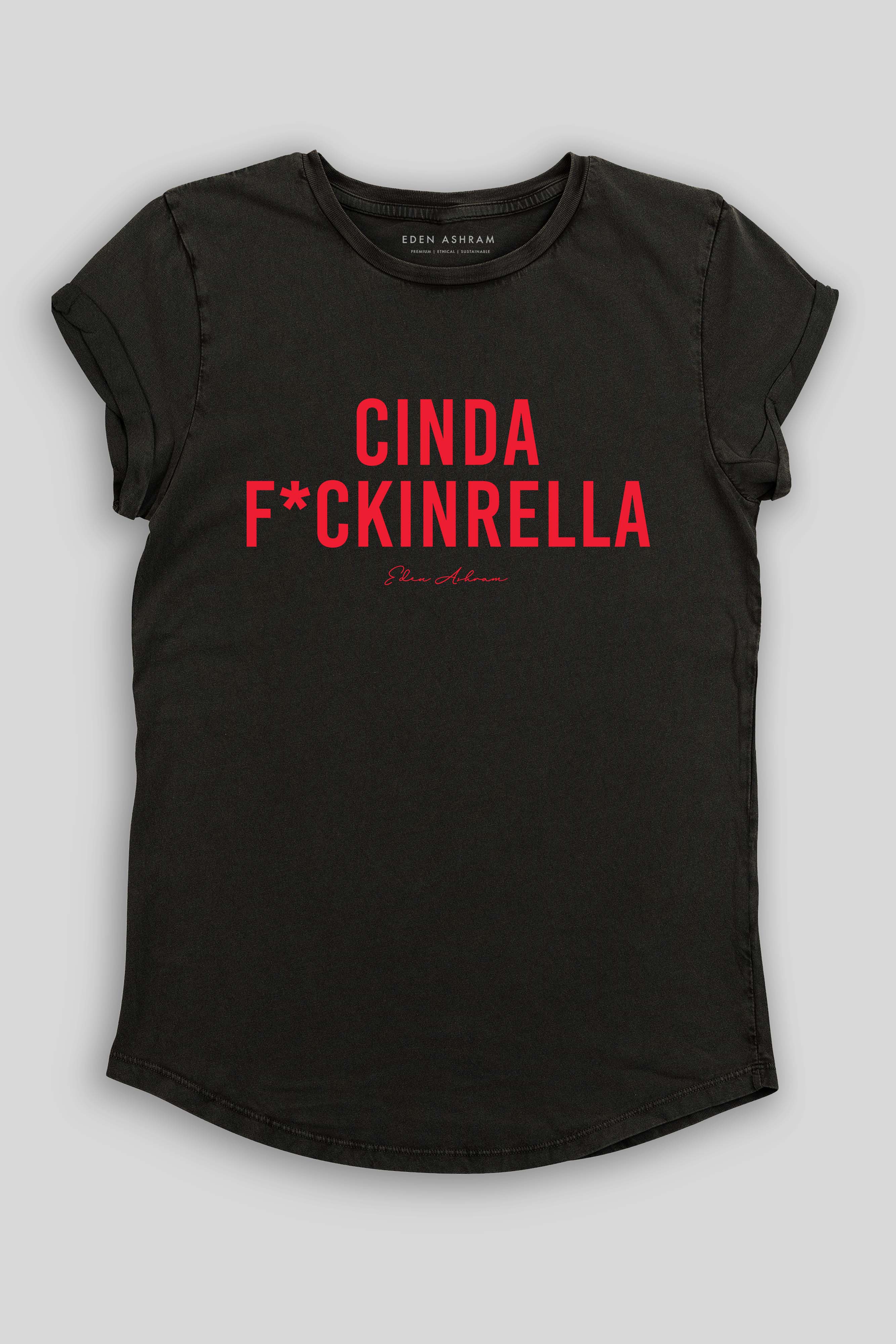 Cindaf*ckinrella Premium Rolled Sleeve T-Shirt