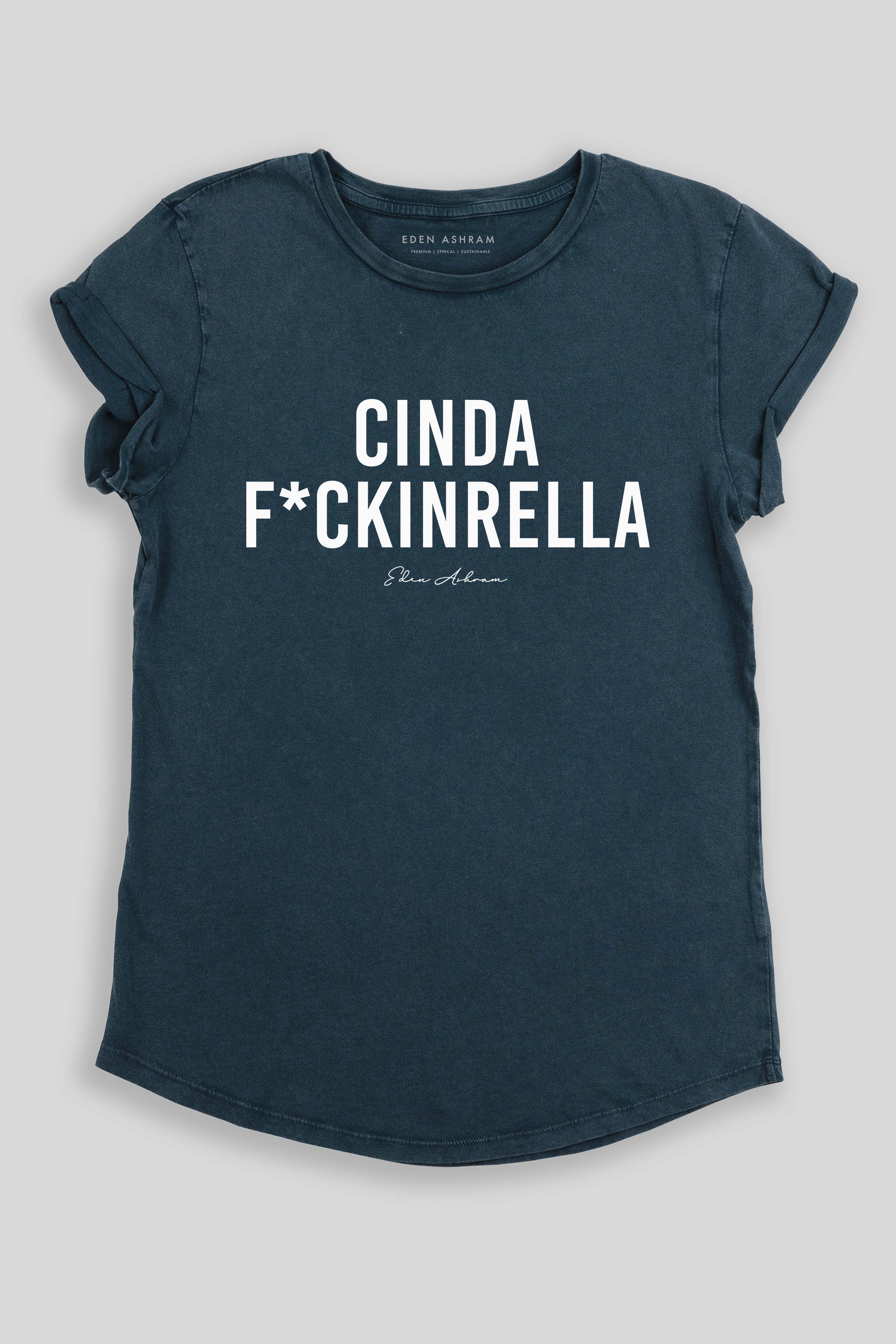 Cindaf*ckinrella Premium Rolled Sleeve T-Shirt
