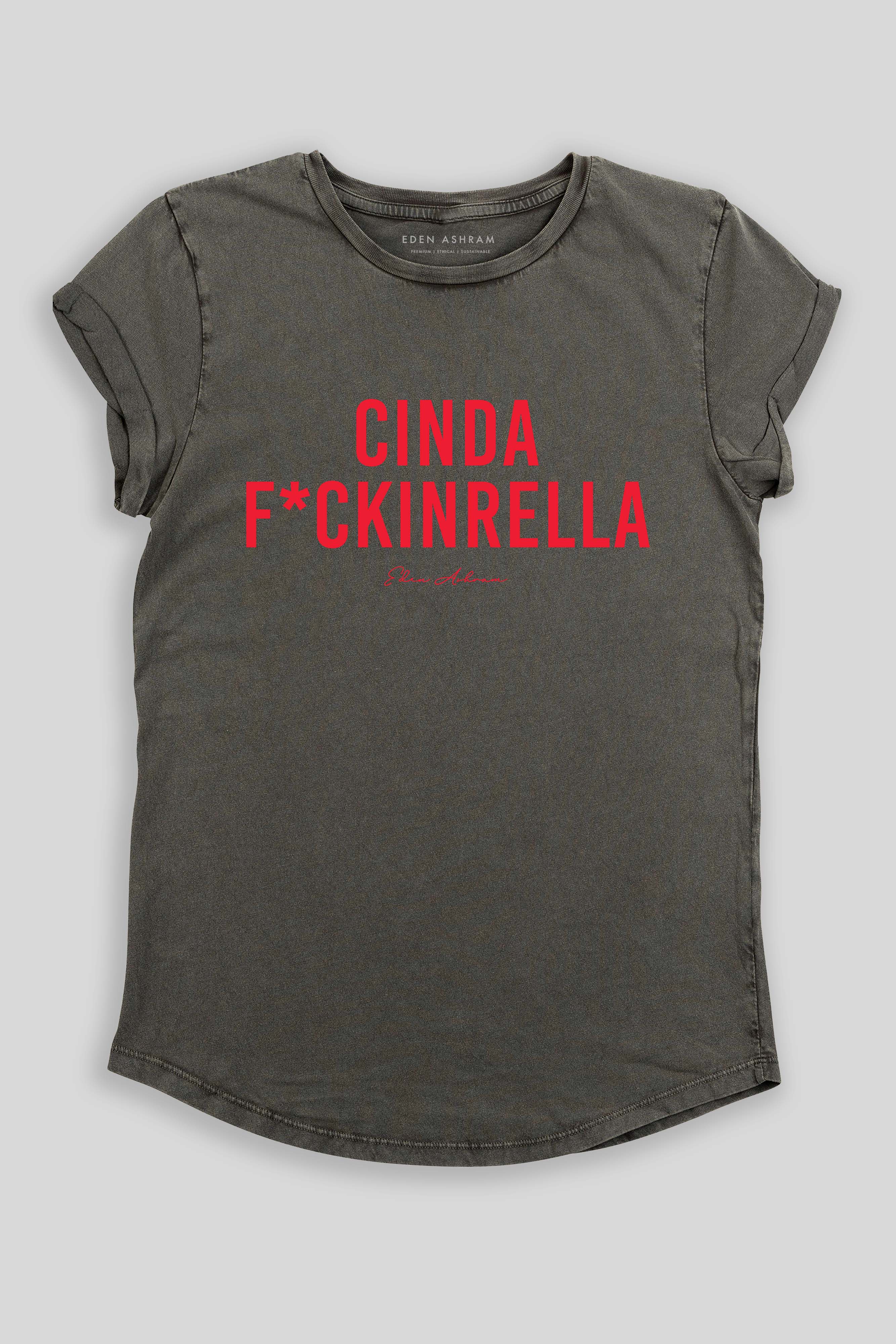 Cindaf*ckinrella Premium Rolled Sleeve T-Shirt