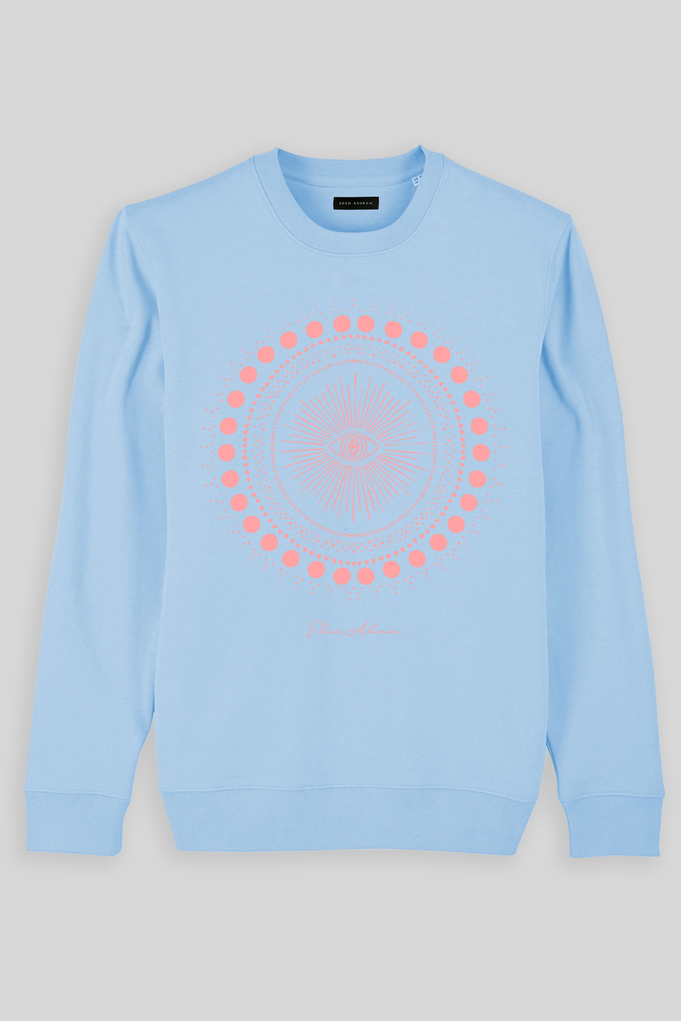Eden Ashram Cosmic Eye Mandala Iconic Sweatshirt Blue Sol