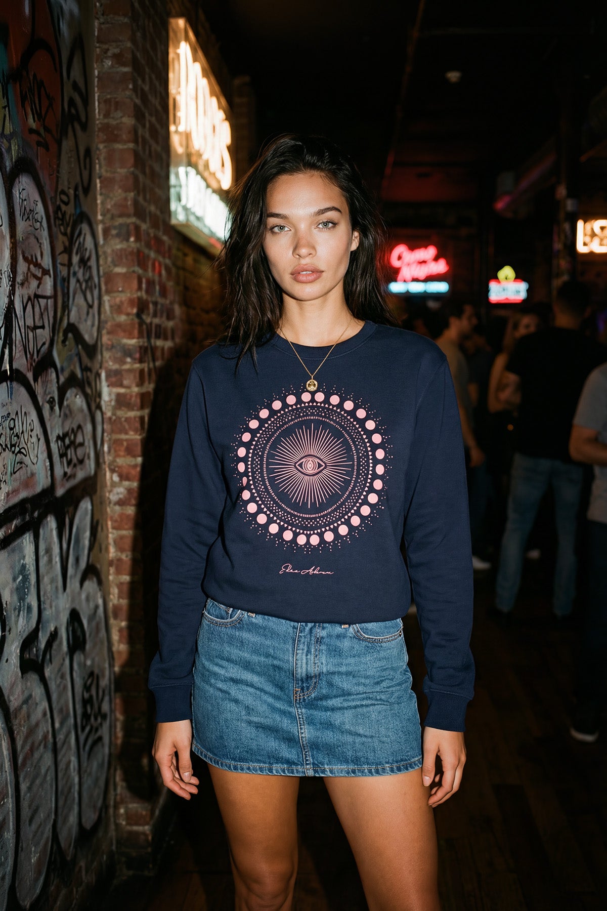 Eden Ashram Cosmic Eye Mandala Iconic Sweatshirt