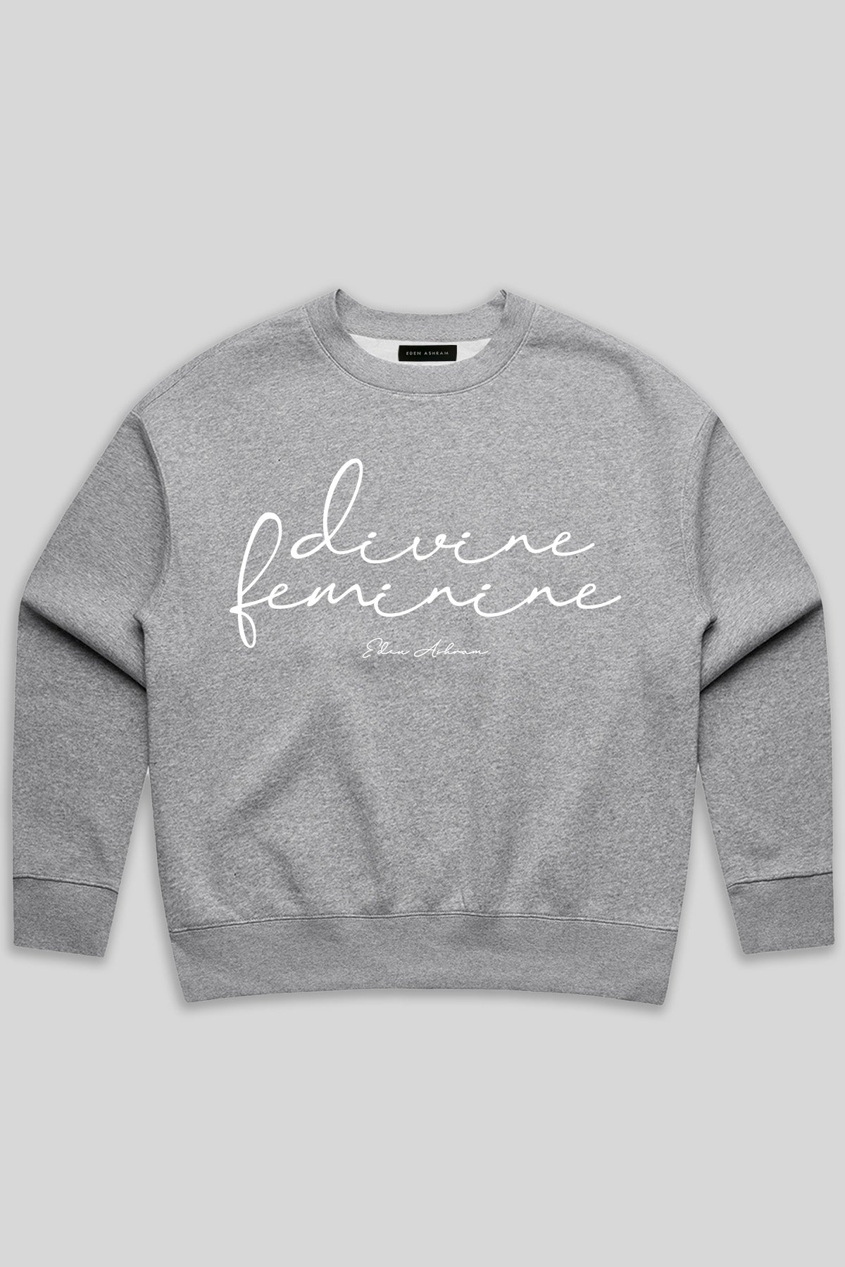 Eden Ashram Divine Feminine Premium Relax Crew Athletic Heather