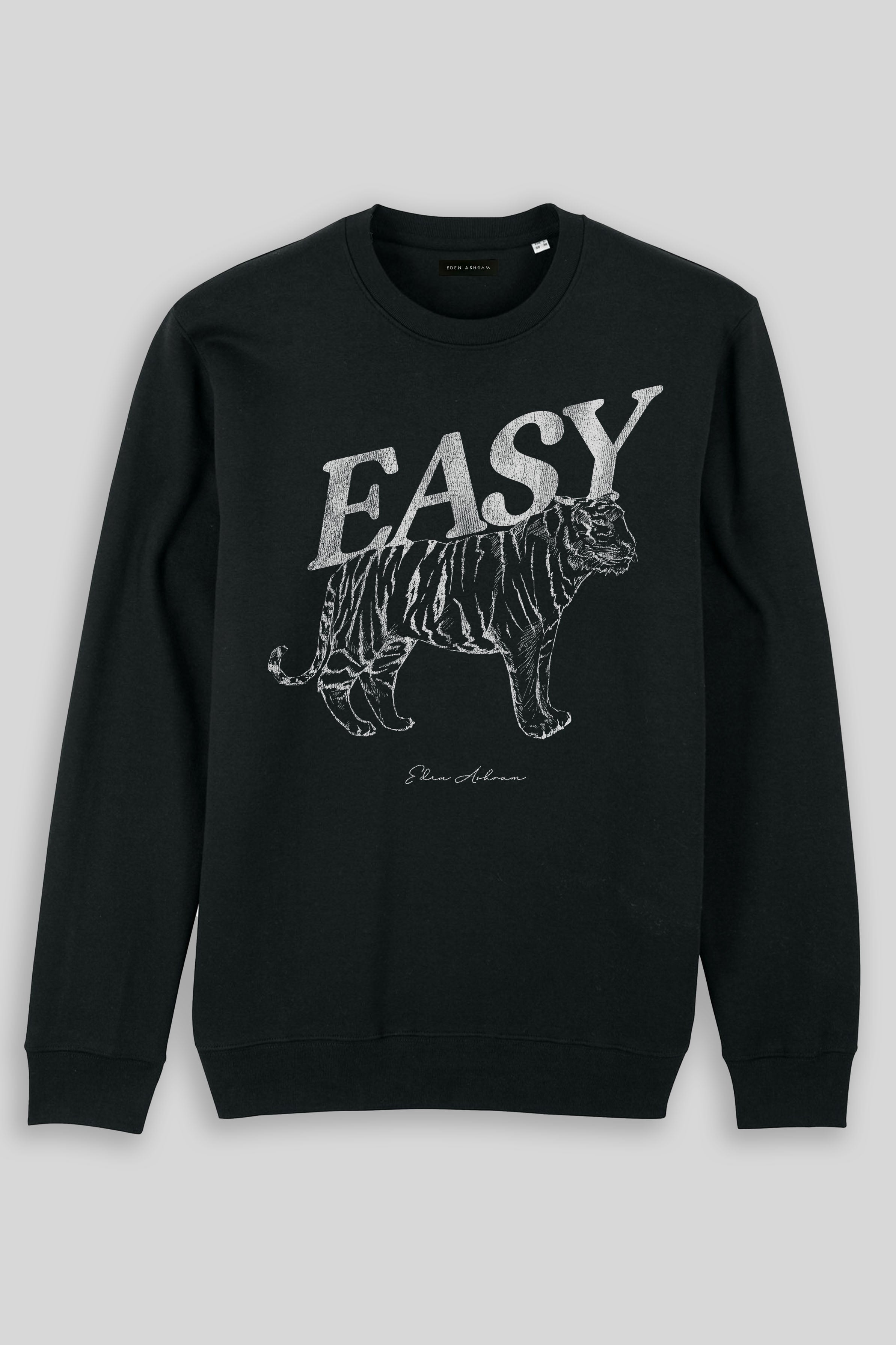 Eden Ashram Easy Tiger Iconic Sweatshirt Black
