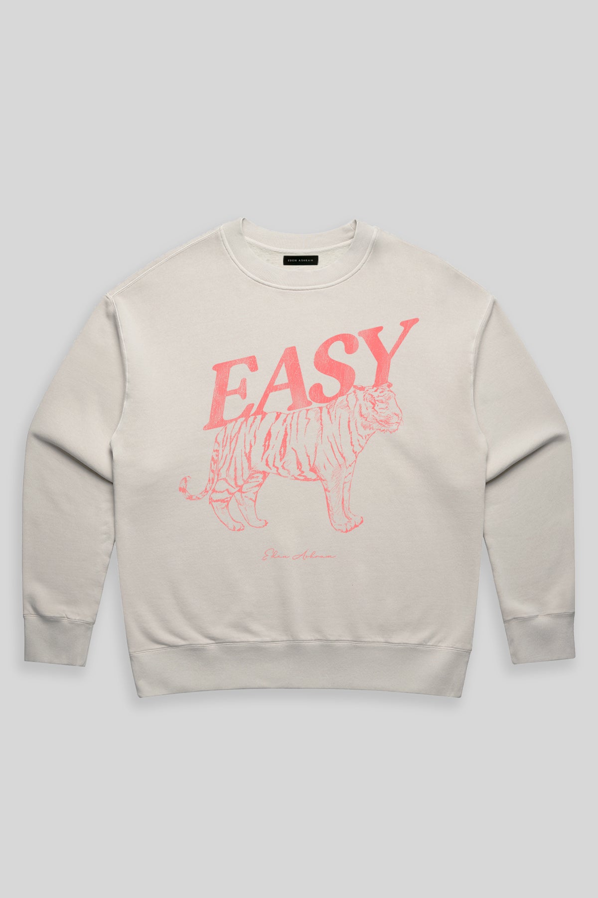 Eden Ashram Easy Tiger Faded Sweatshirt Faded Bone