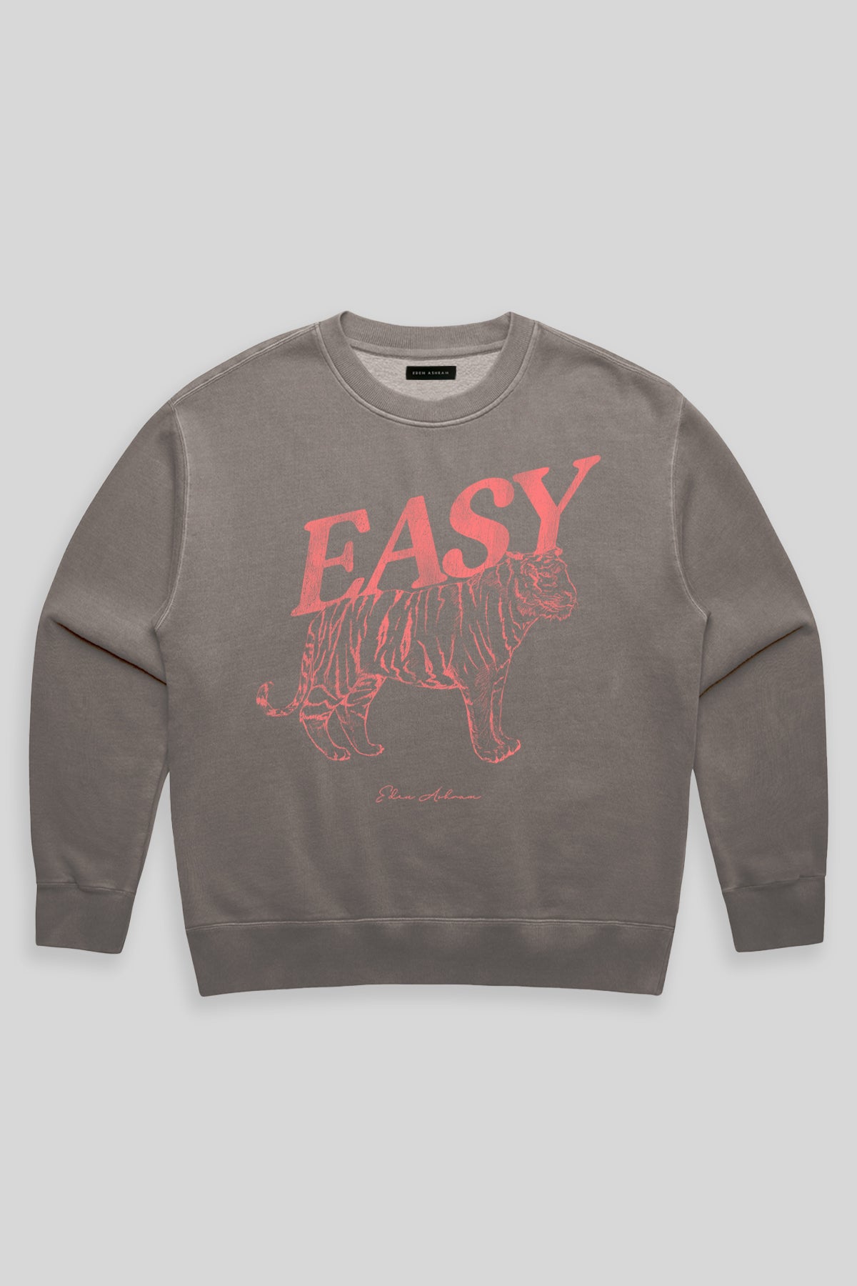 Eden Ashram Easy Tiger Faded Sweatshirt Faded Grey
