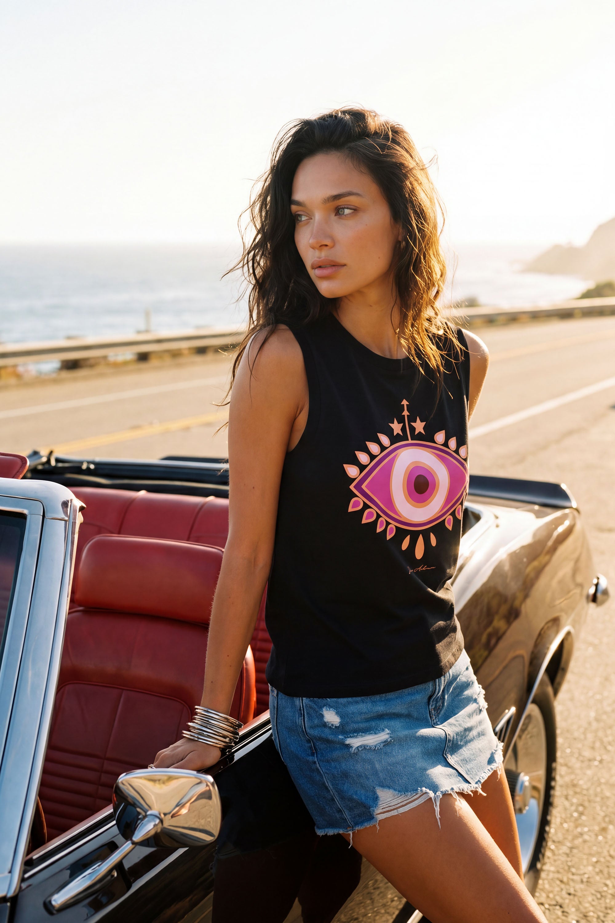 Eden Ashram Evil Eye Venice Tank