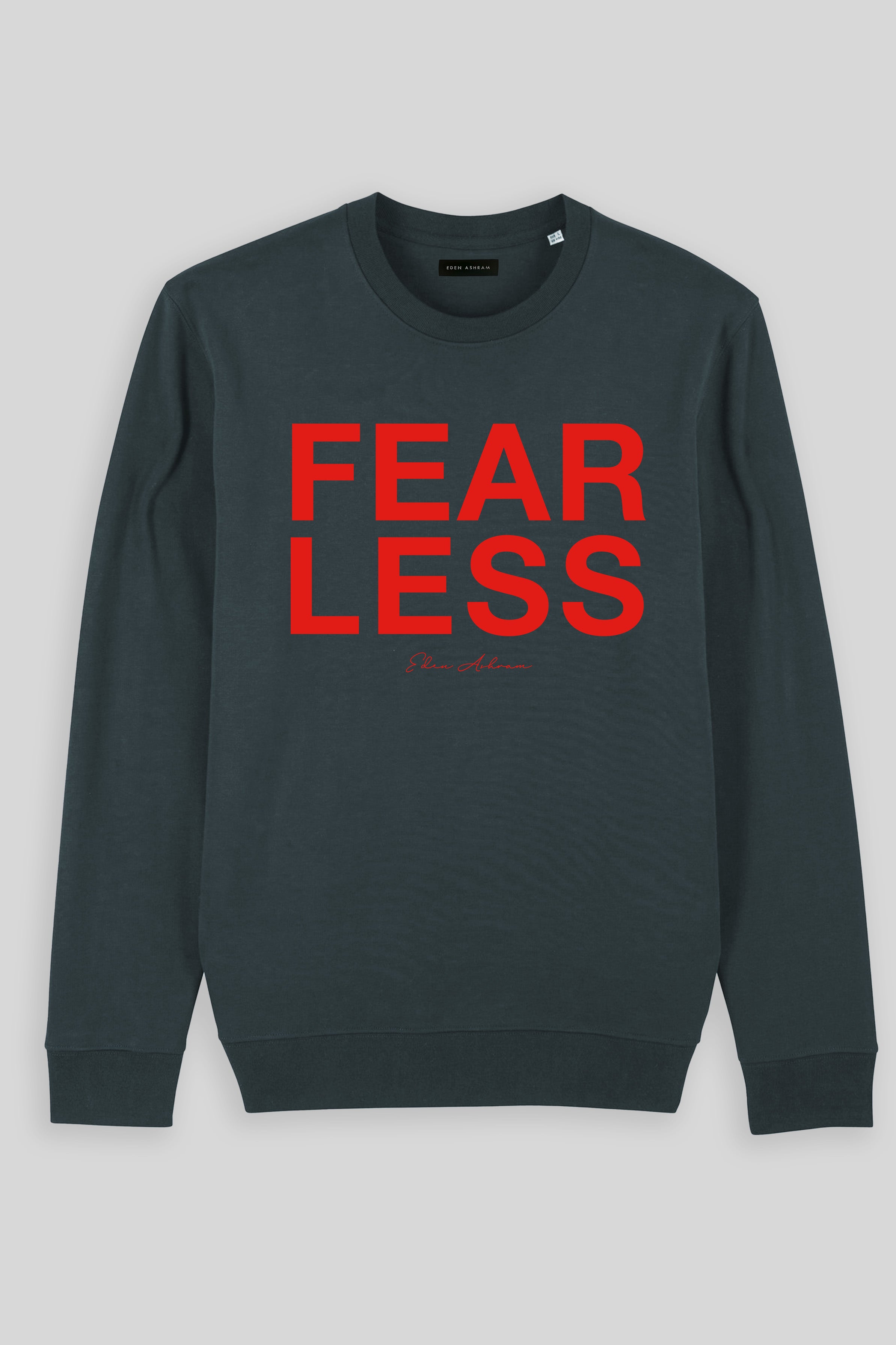 Eden Ashram Fear Less Iconic Sweatshirt India Ink Grey