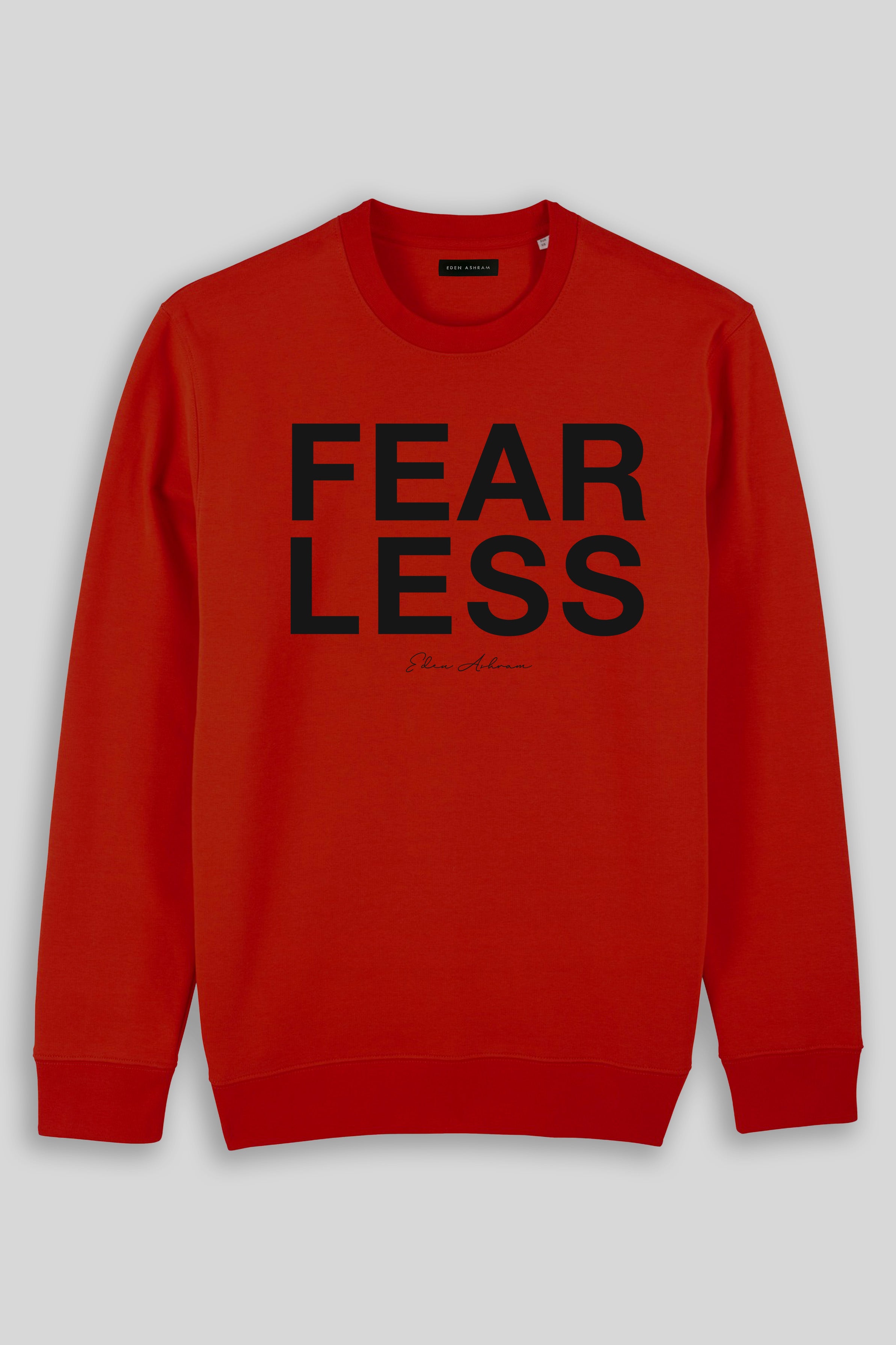 Eden Ashram Fear Less Iconic Sweatshirt Red