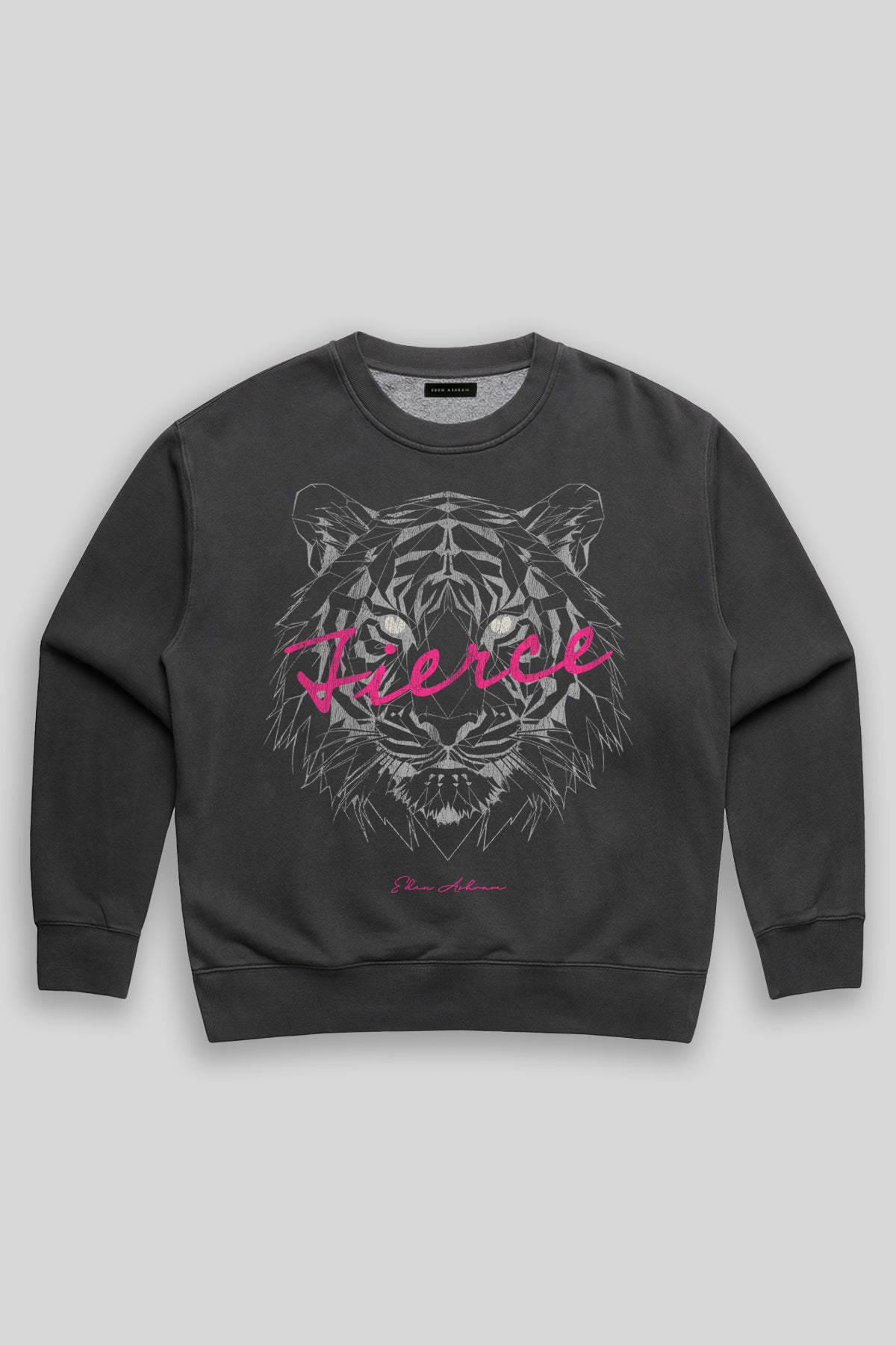 Eden Ashram Fierce Faded Sweatshirt Faded Black
