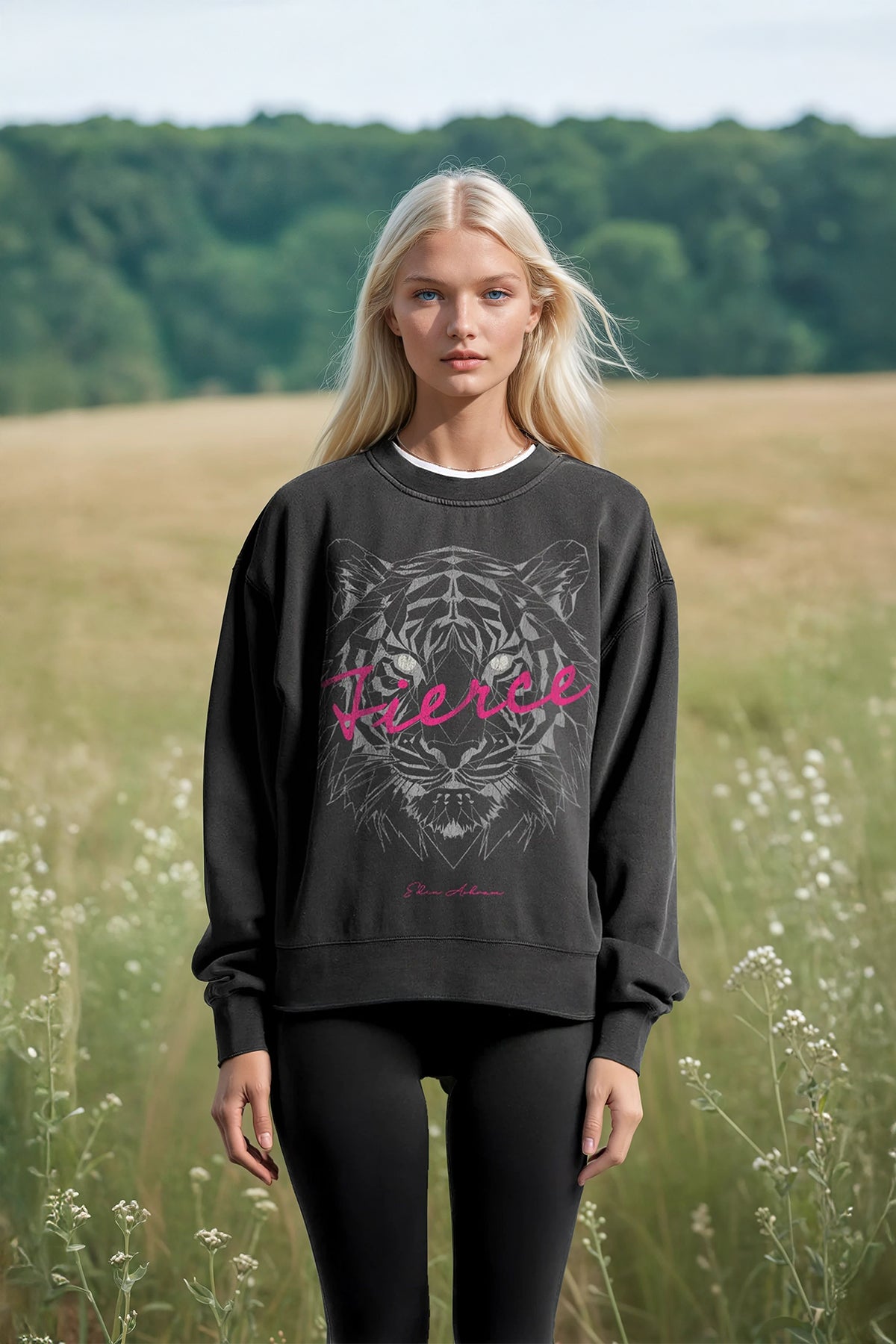Eden Ashram Fierce Faded Sweatshirt