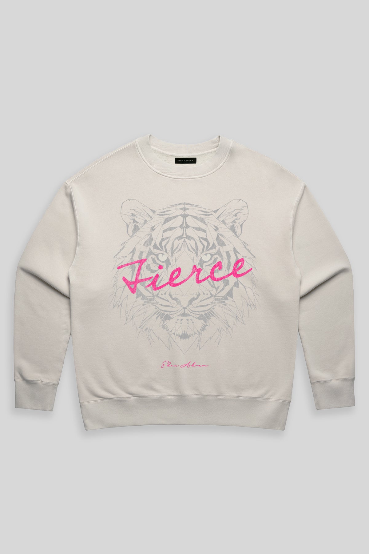 Eden Ashram Fierce Faded Sweatshirt Faded Bone