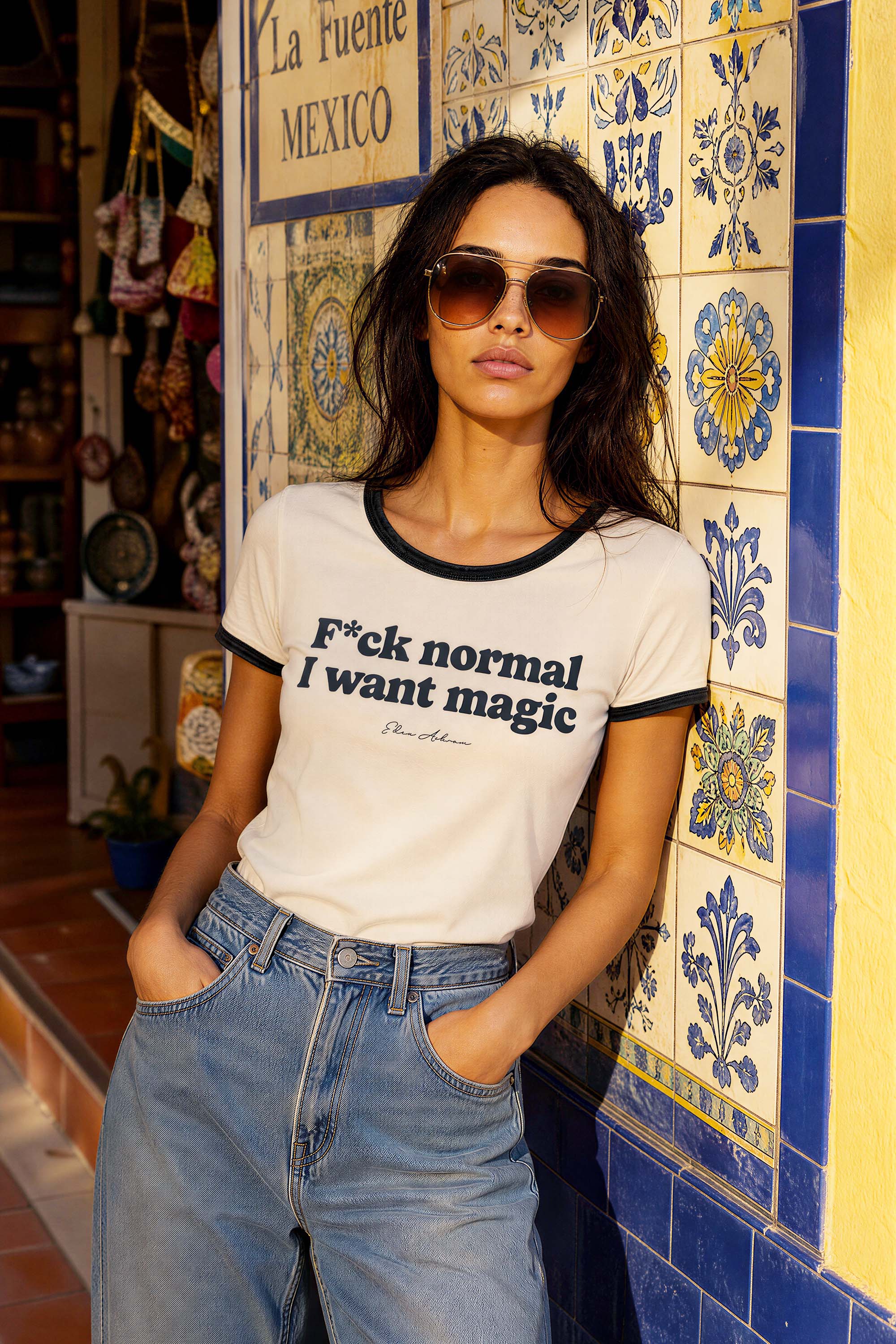 F*ck Normal I Want Magic Premium Organic Ringer T-Shirt