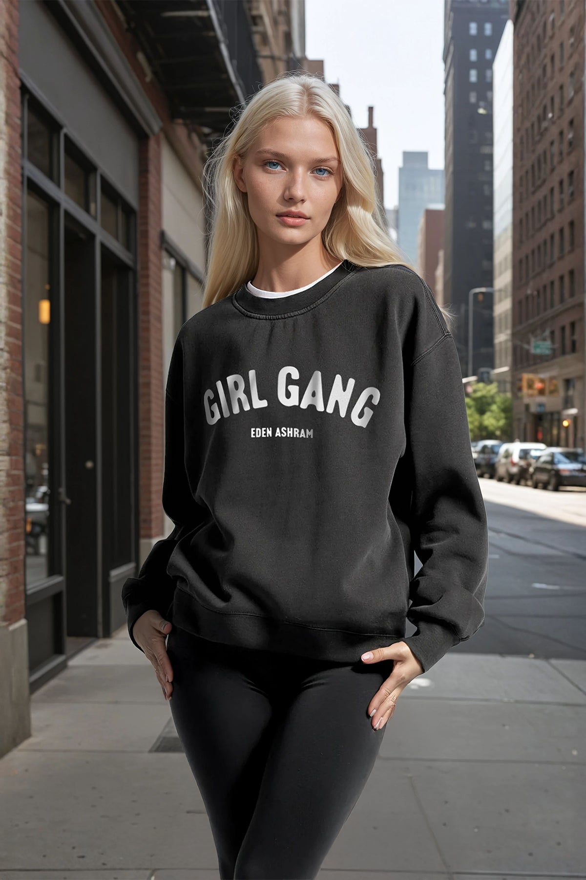 Eden Ashram Girl Gang Faded Sweatshirt
